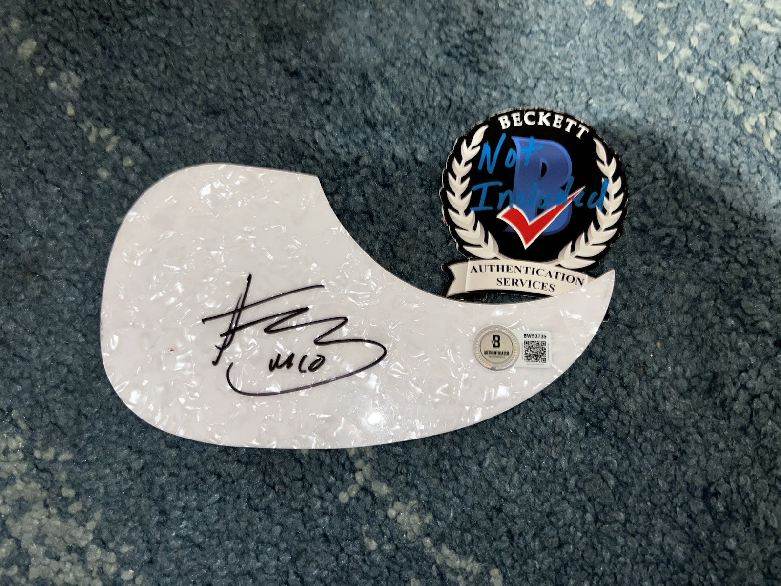 Mitchell Tenpenny Signed Acoustic Pickguard Country Music Superstar Beckett