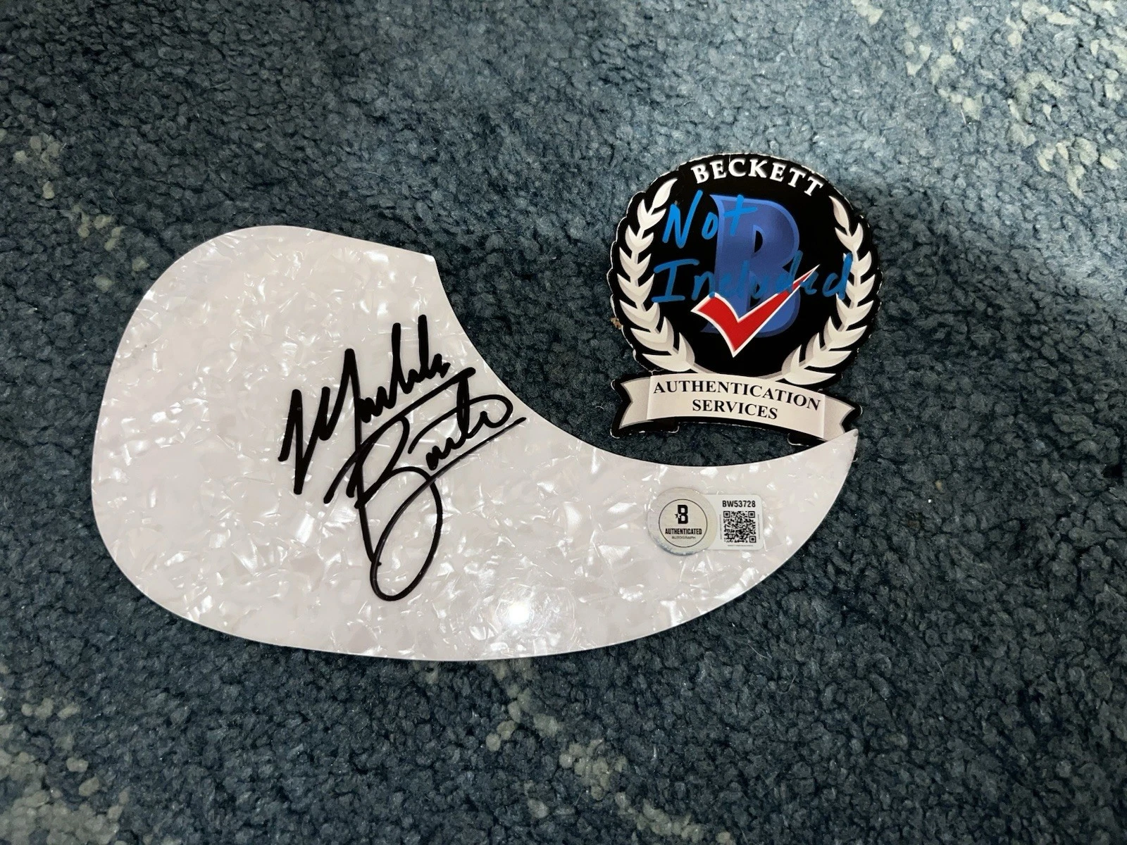 Maddox Batson Signed Acoustic Pickguard Country Music Superstar Beckett #2
