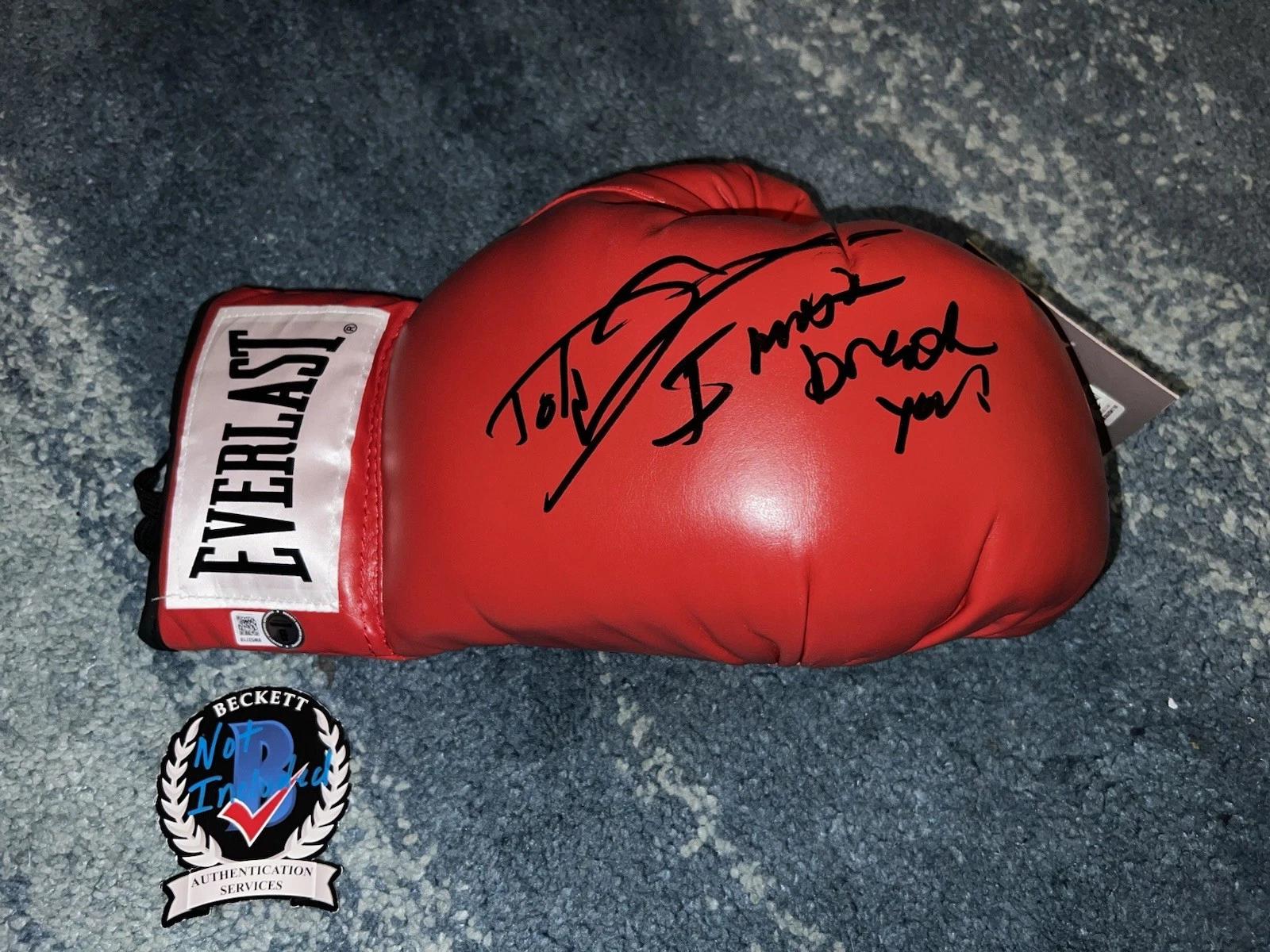 Dolph Lundgren Signed Everlast Boxing Glove Ivan Drago I Must Break U Beckett #3