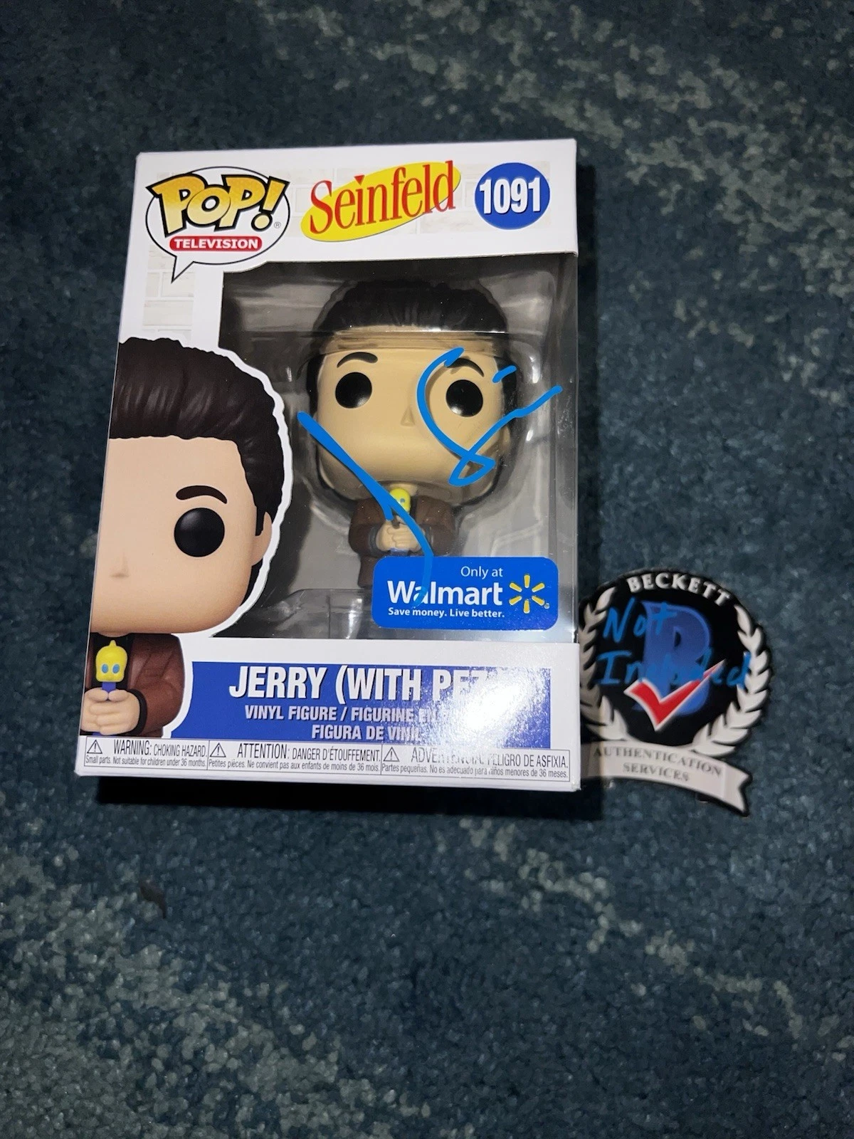 Jerry Seinfeld Signed Official Jerry Seinfeld Funko Pop TV Legend Beckett #2