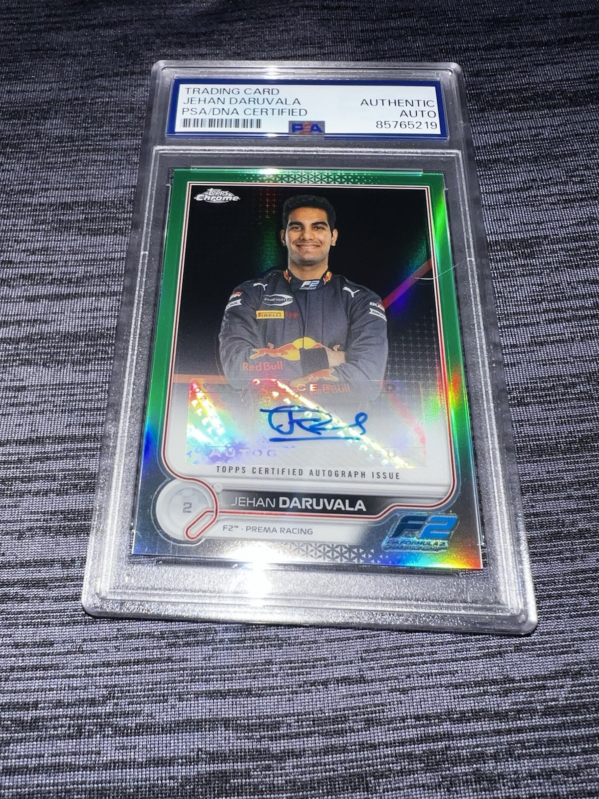Jehan Daruvala Signed 2024 Topps Chrome F2 Card Certified Auto /99 PSA/DNA