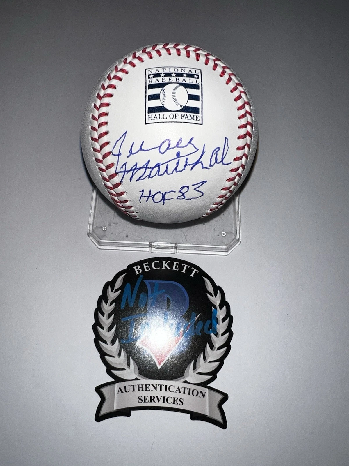 Juan Marichal Signed Official Hall Of Fame Baseball Dominican Dandy Beckett