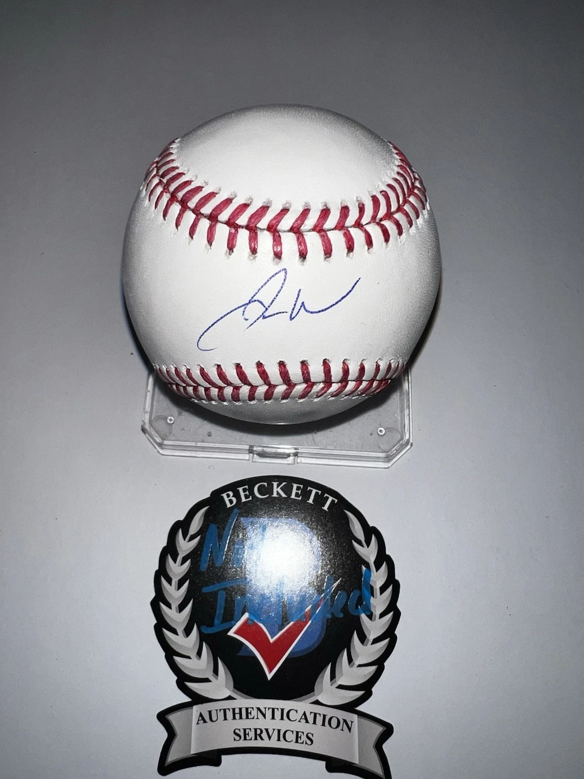 Jaxon Wiggins Signed Official Major League Baseball Chicago Cubs Beckett #2