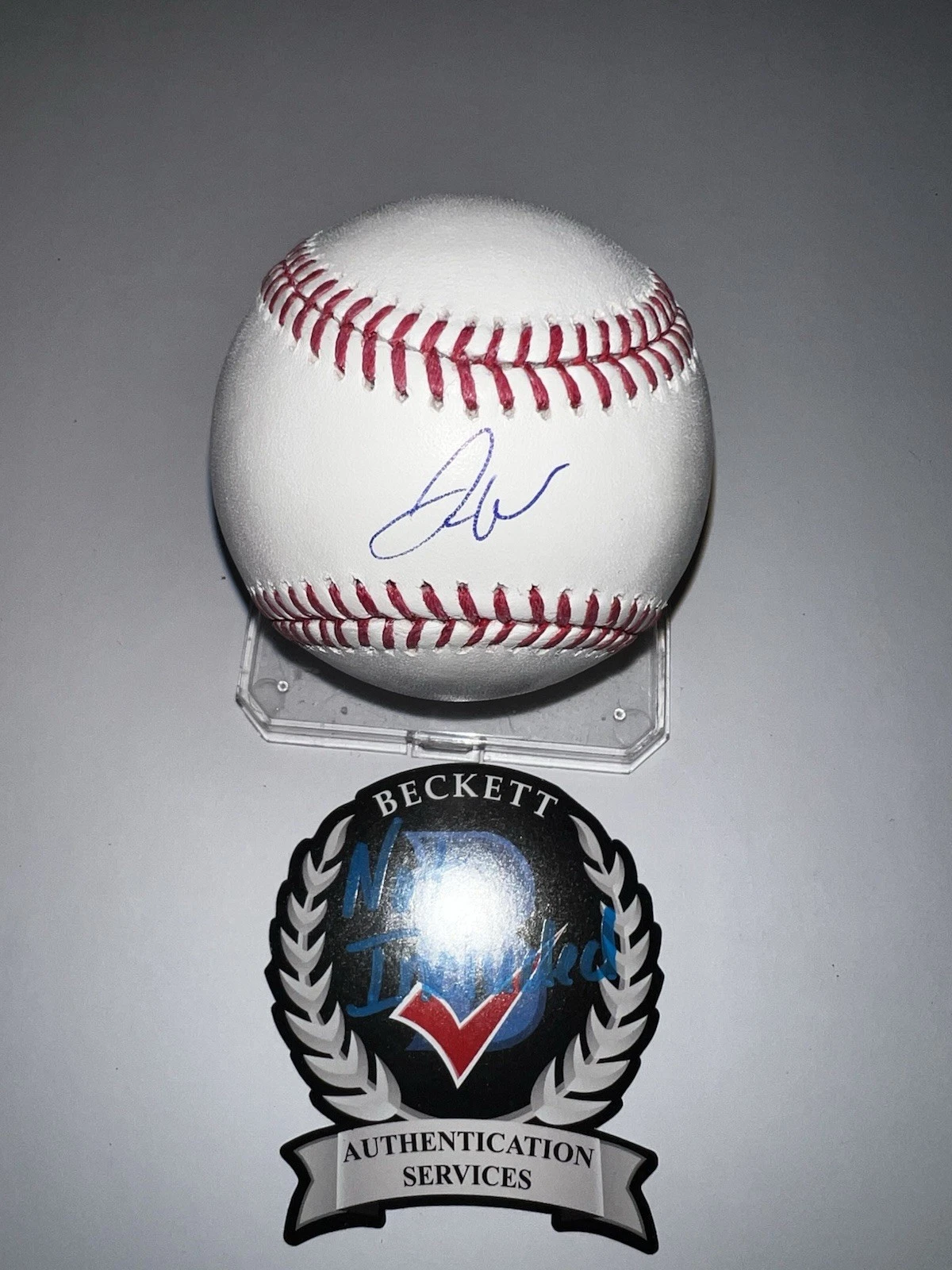 Jaxon Wiggins Signed Official Major League Baseball Chicago Cubs Beckett #3