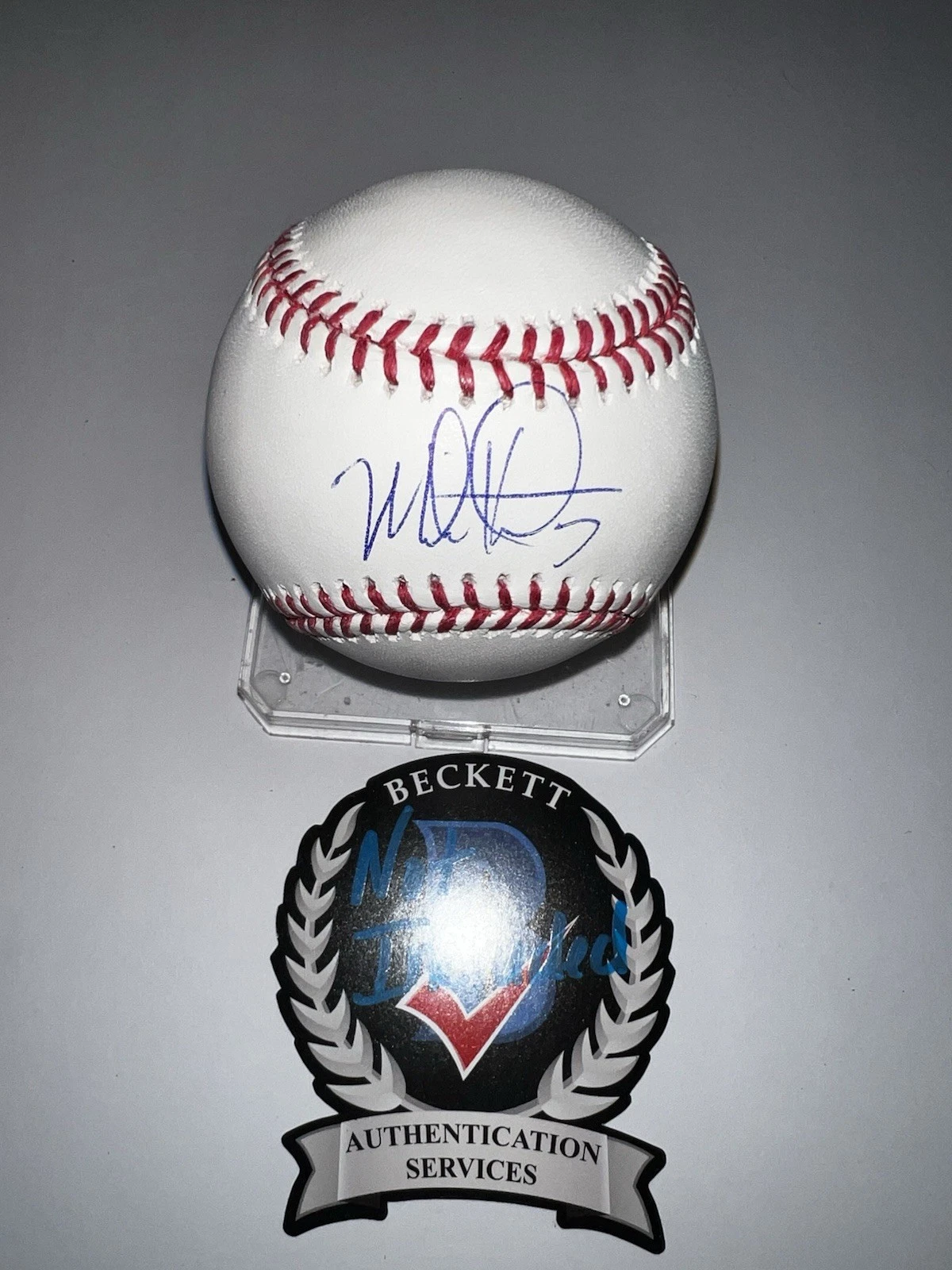 Mark Kotsay Signed Official Major League Baseball LV Athletics Beckett