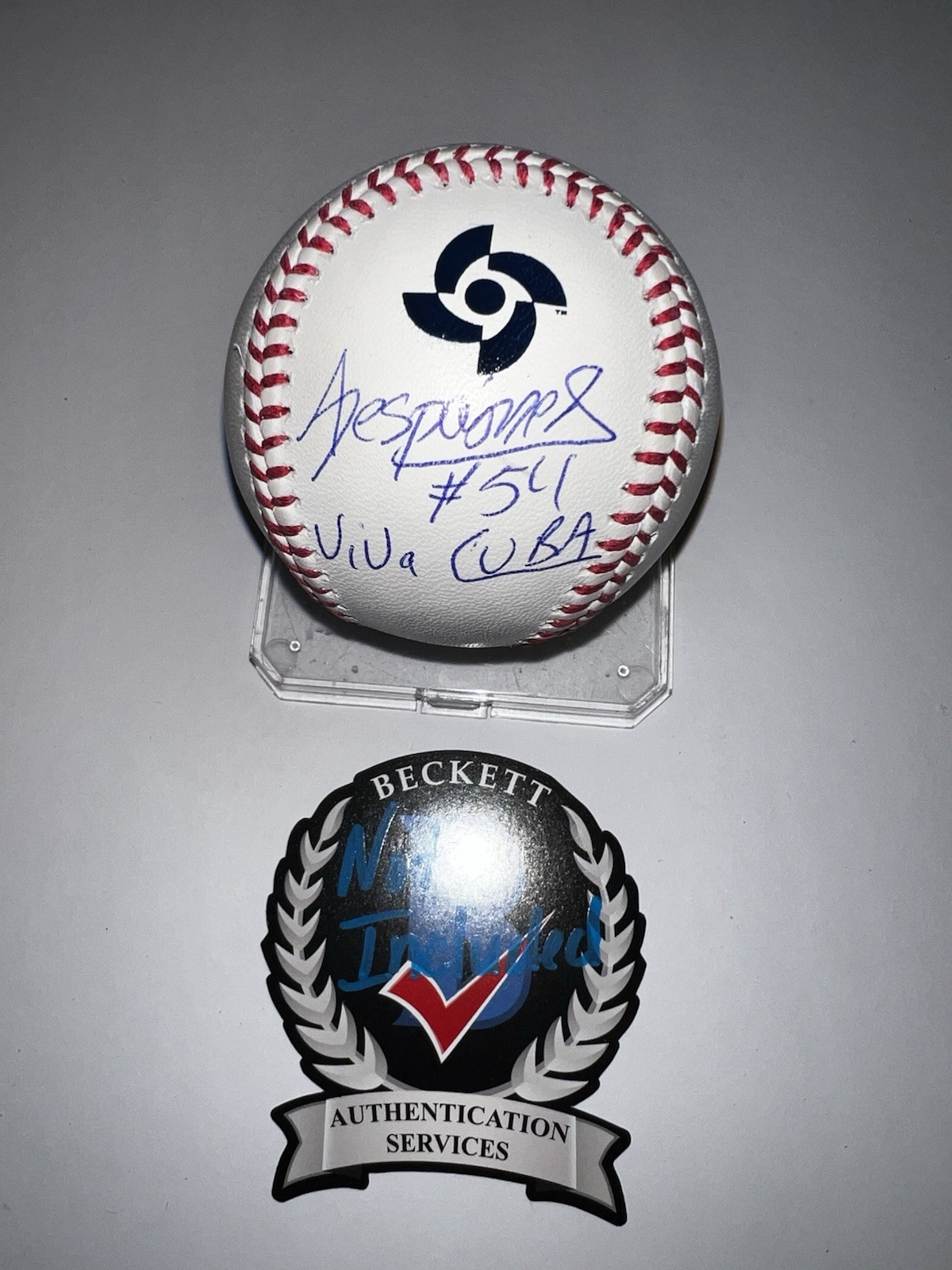 Alfredo Despaigne Signed Official 2026 World Baseball Classic Baseball Beckett