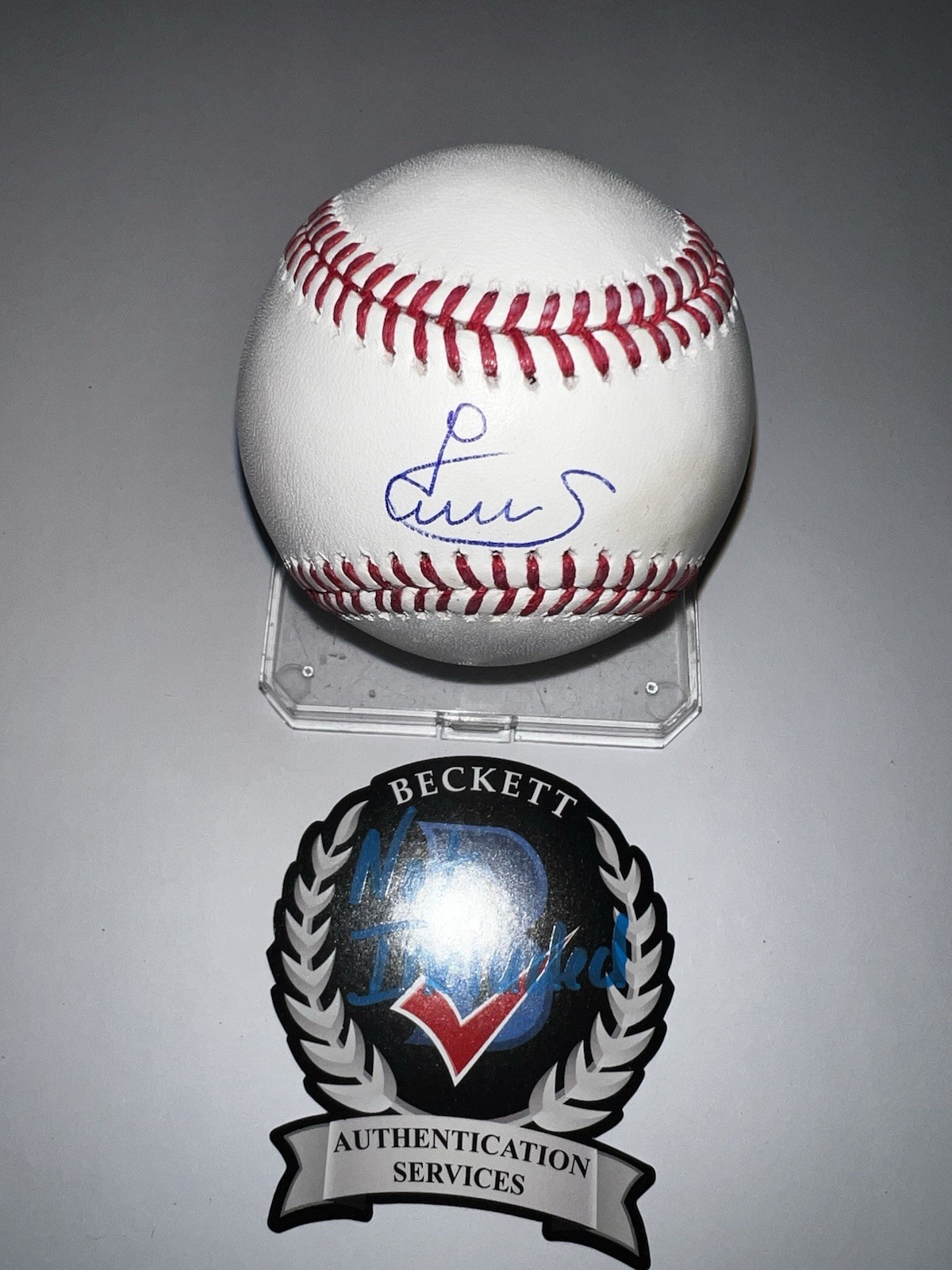 Luis Severino Signed Official Major League Baseball LV Athletics Beckett