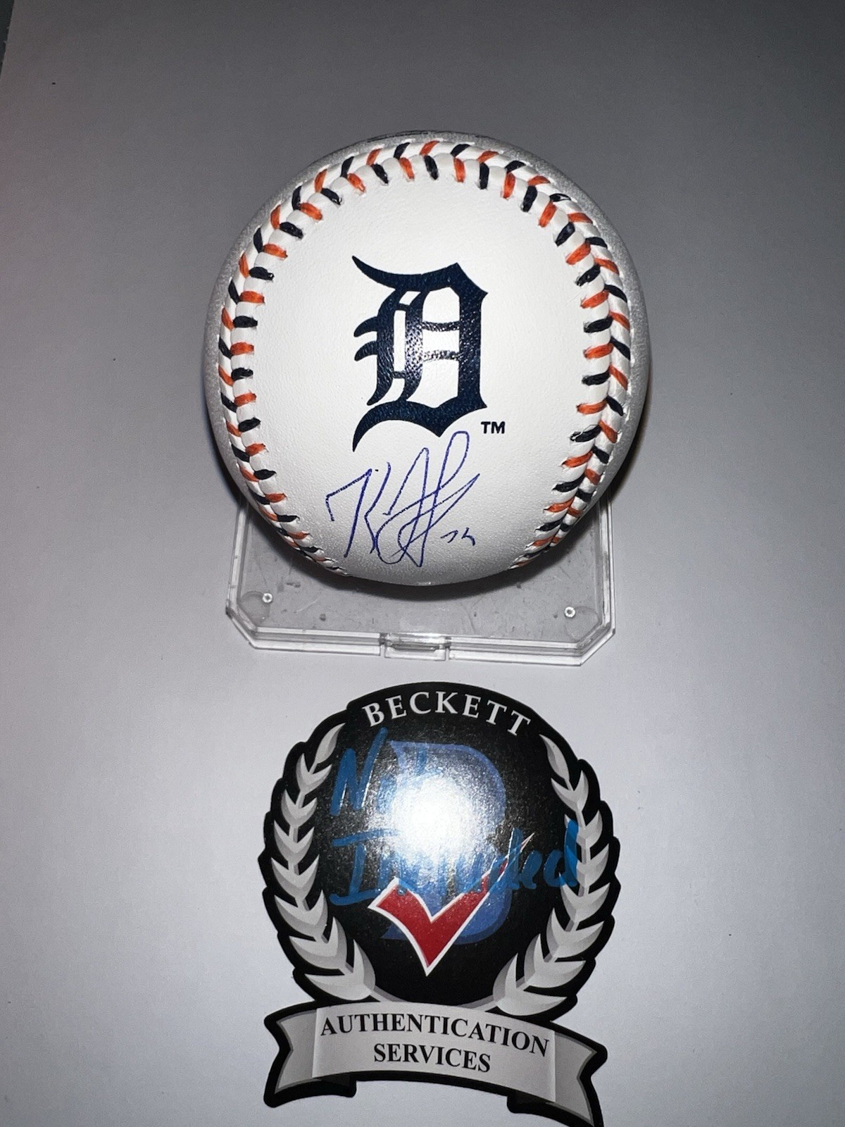 Kenley Jansen Signed Official Detroit Tigers Team Stitched Baseball Beckett
