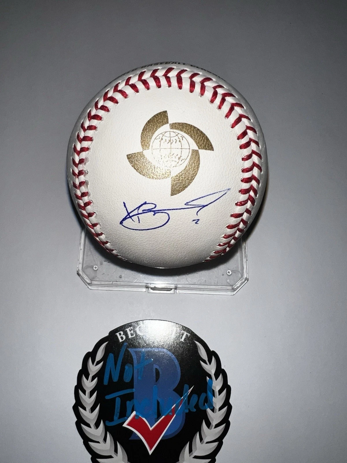 Xander Bogaerts Signed Official 2017 World Base Classic Baseball Neth Beckett