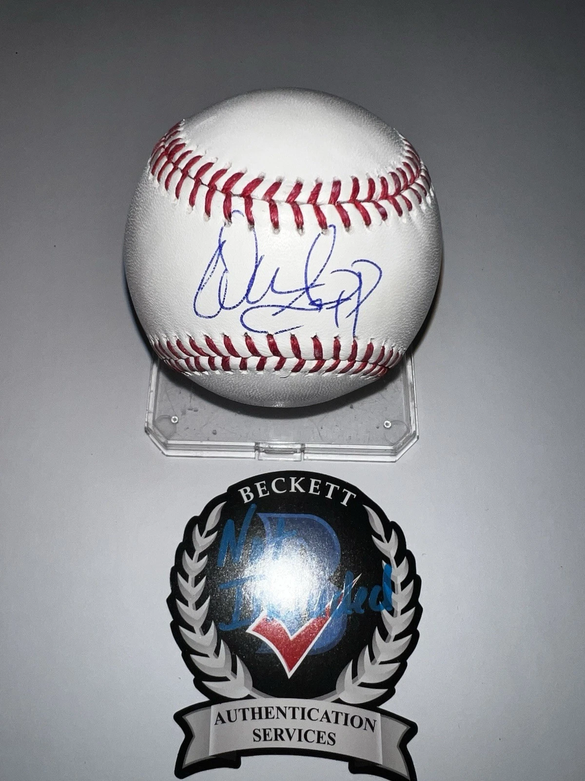 Warren Sapp Signed Official Major League Baseball Bucs NFL Legend Beckett #2