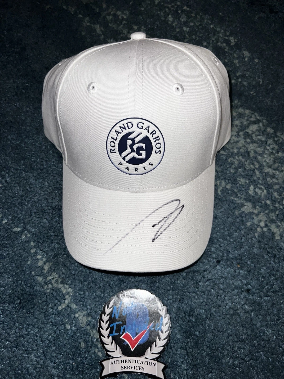 Jannik Sinner Signed Official Roland Garros Hat French Open Superstar Beckett