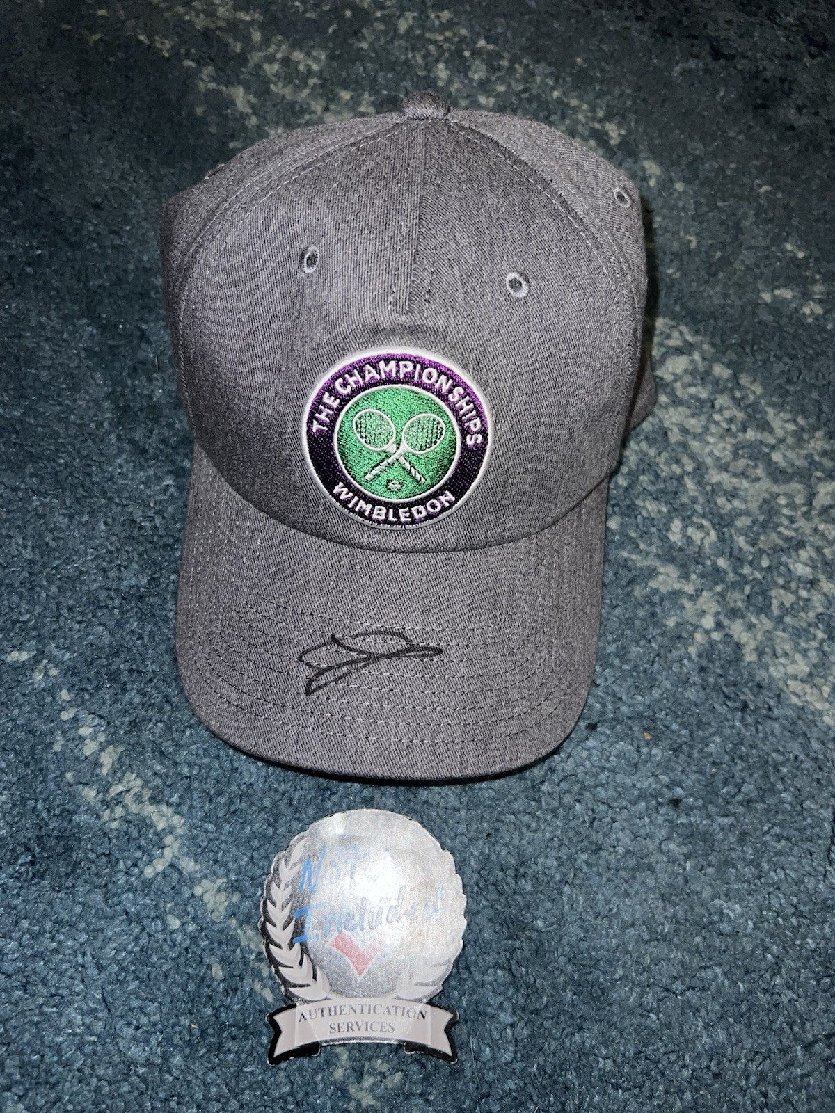 Jannik Sinner Signed Official Wimbledon Hat Major Superstar #1 Beckett