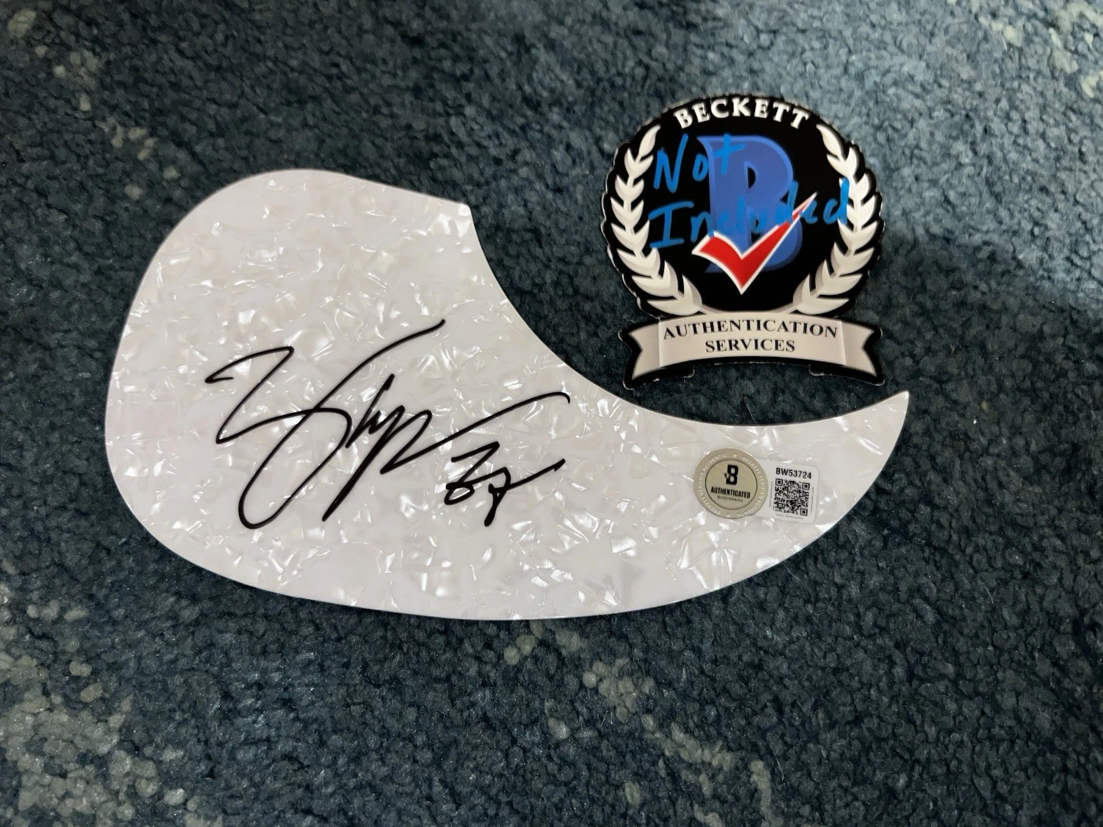 Zach Top Signed Acoustic Pickguard Country Music Superstar Beckett #3