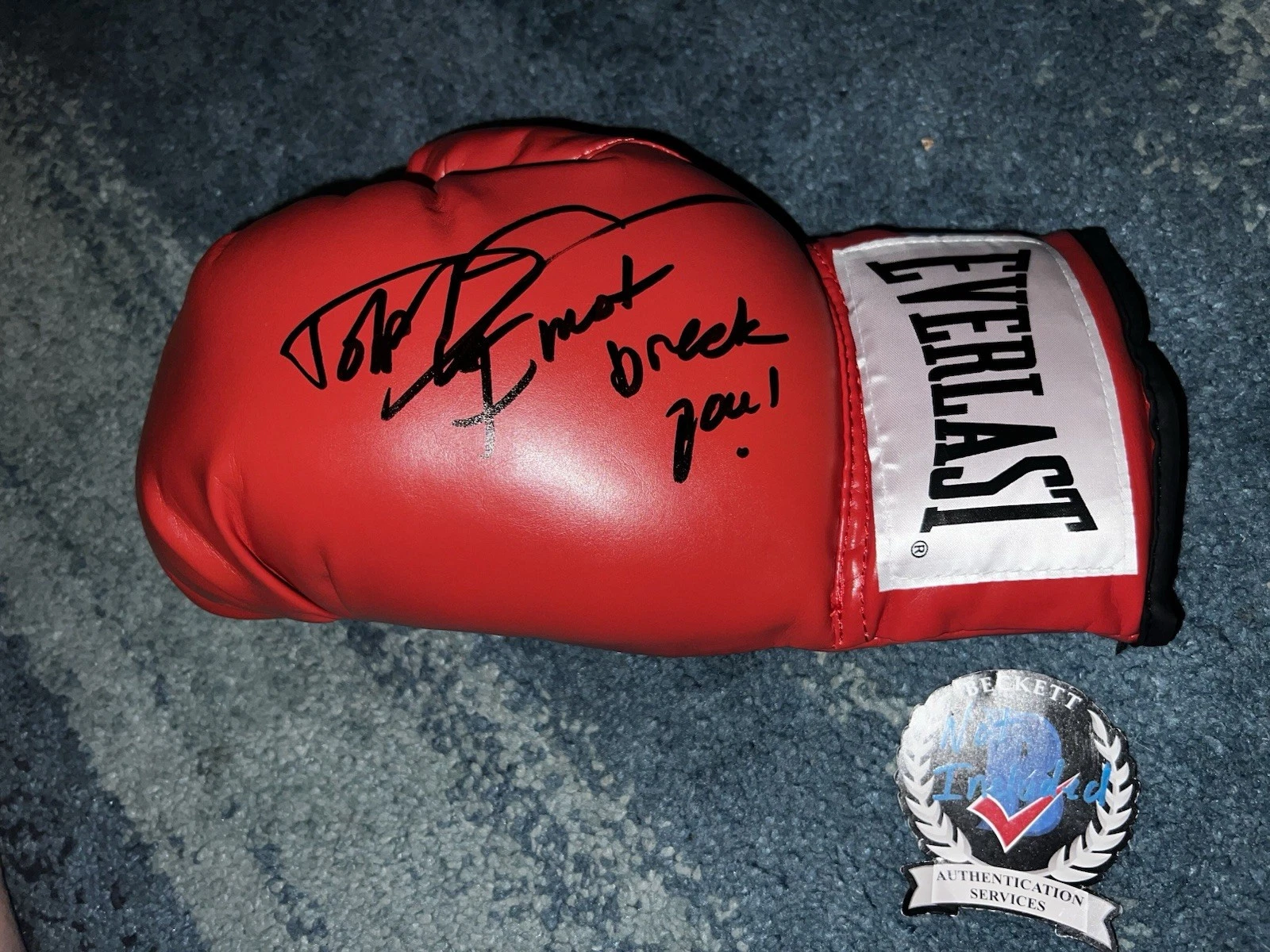 Dolph Lundgren Signed Everlast Boxing Glove Ivan Drago I Must Break U Beckett #2