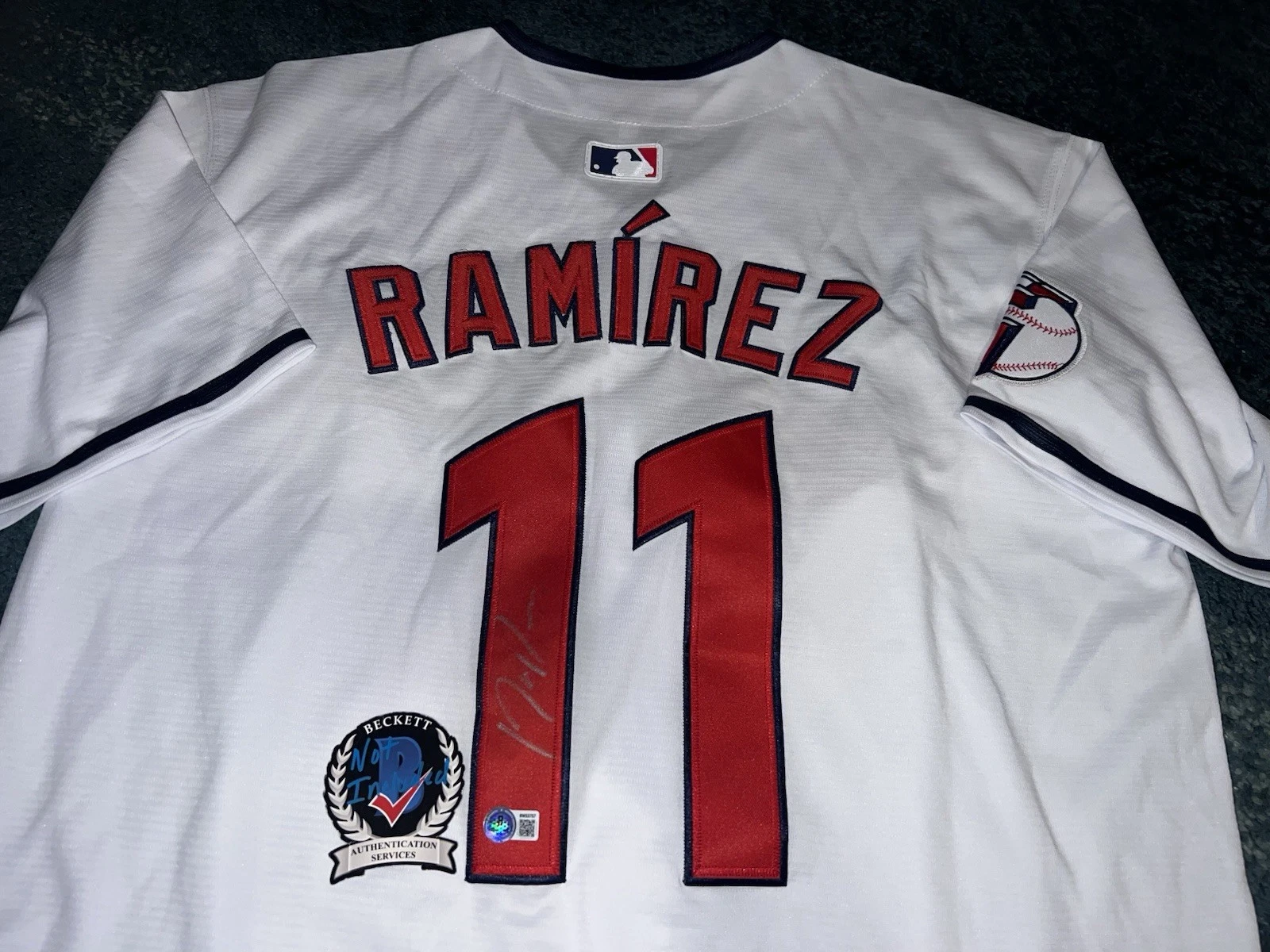 Jose Ramirez Signed Cleveland Guardians Jersey Superstar Slugger Beckett