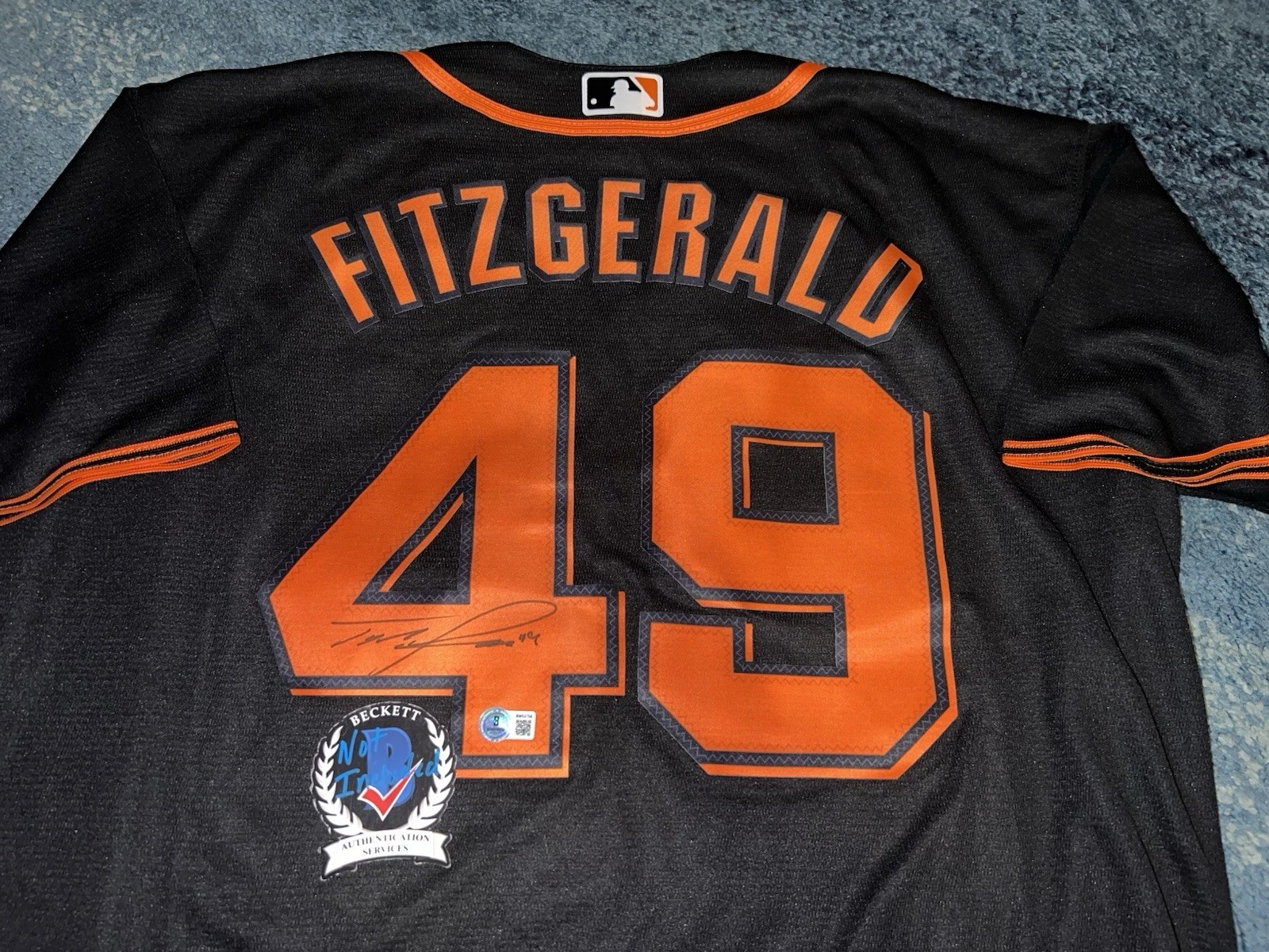 Tyler Fitzgerald Signed San Francisco Giants Jersey Superstar Slugger Beckett