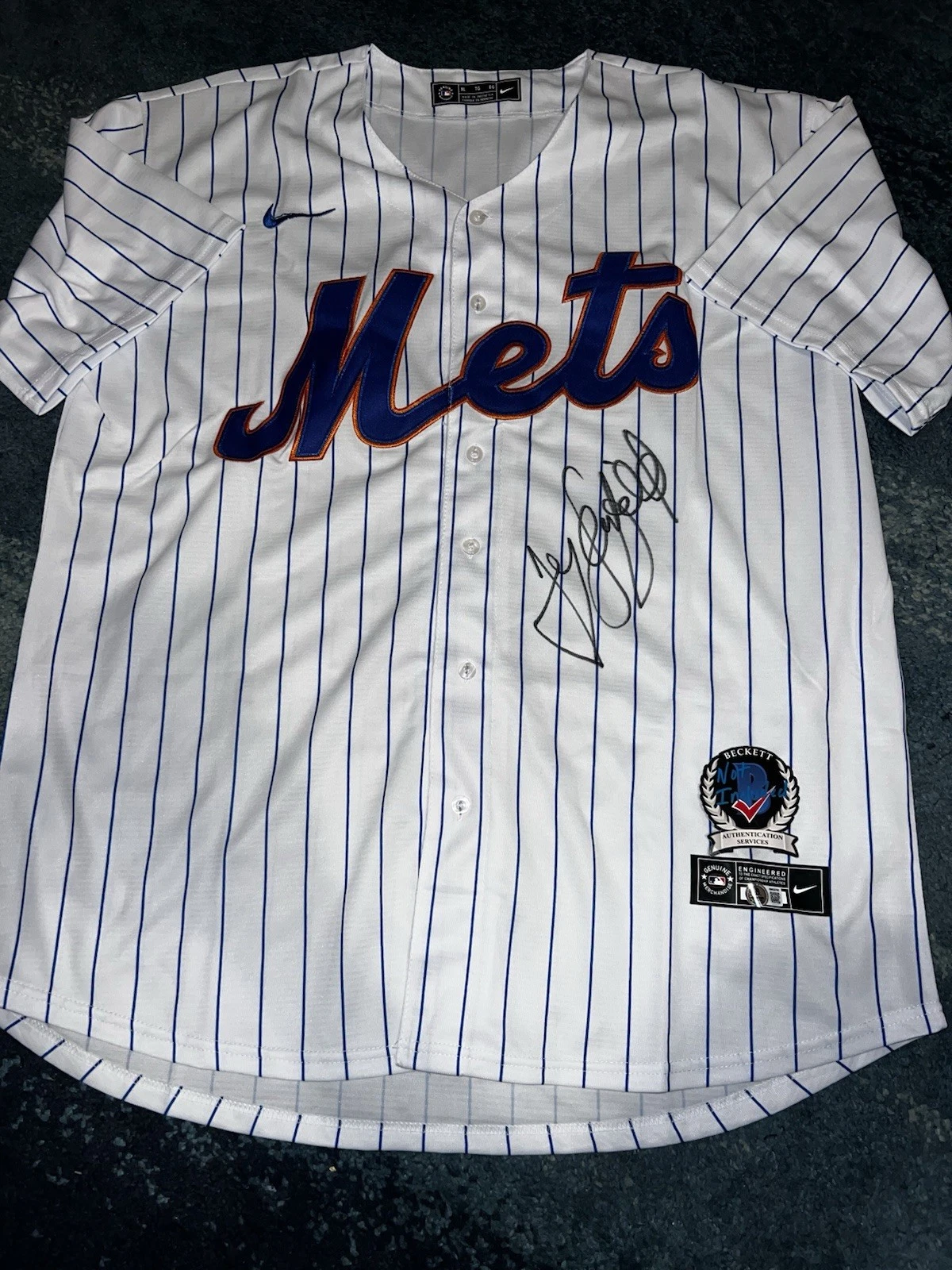Jerry Seinfeld Signed New York Mets Jersey Superfan Hollywood Legend Beckett #2