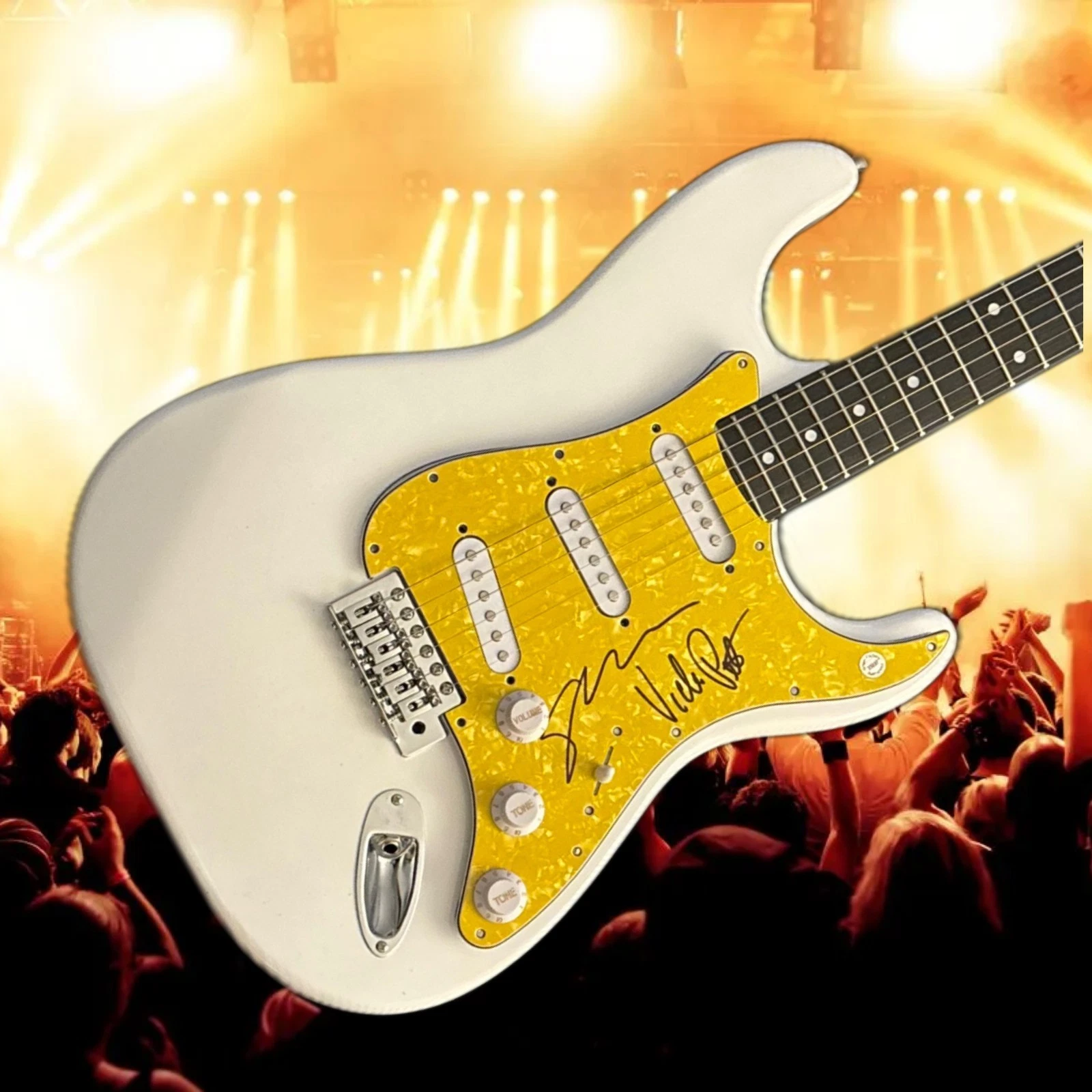GFA Susanna Hoffs & Vicki Peterson  * THE BANGLES *  Signed Electric Guitar  COA