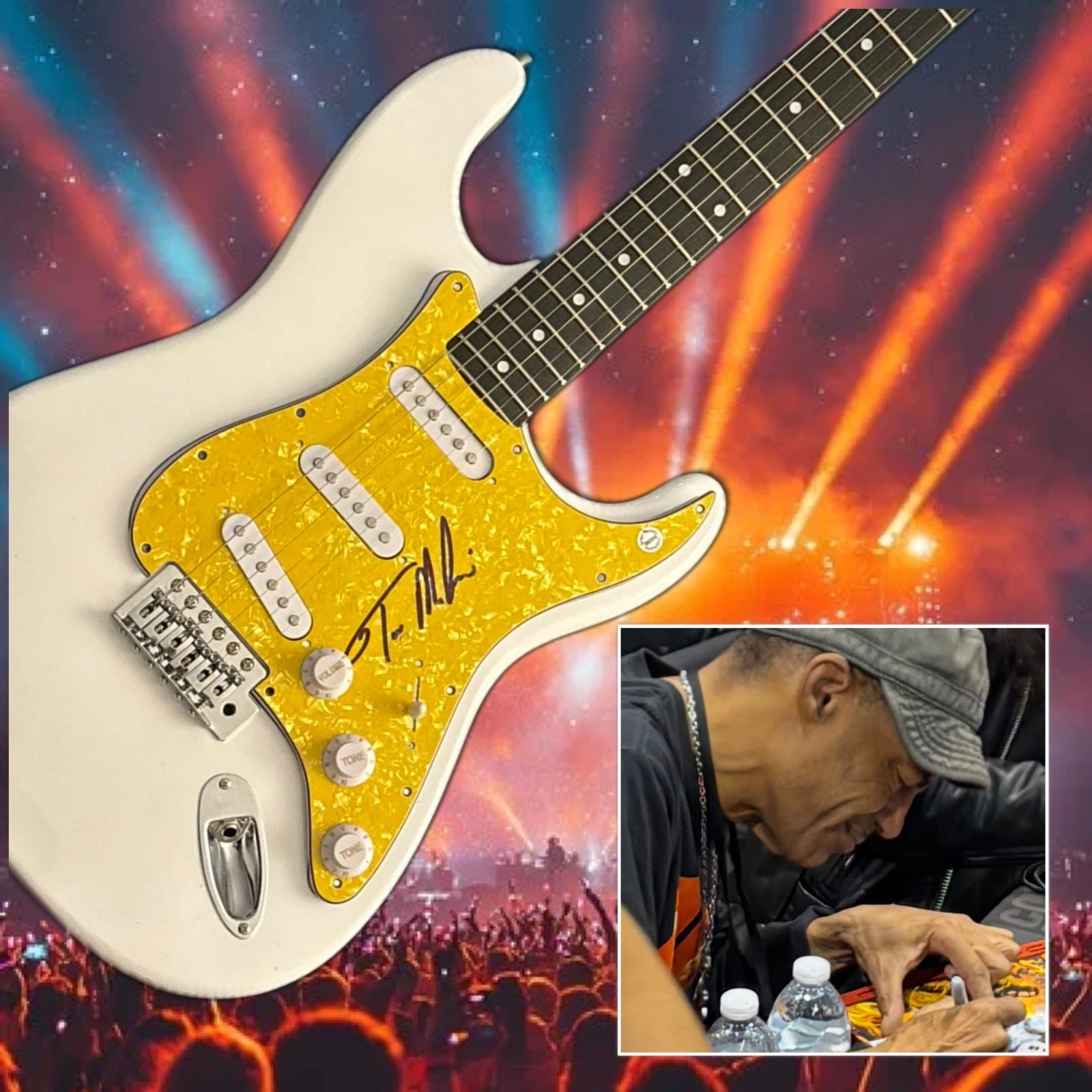 GFA G3 Band Guitarist  * TONY MacALPINE *  Signed Electric Guitar PROOF COA