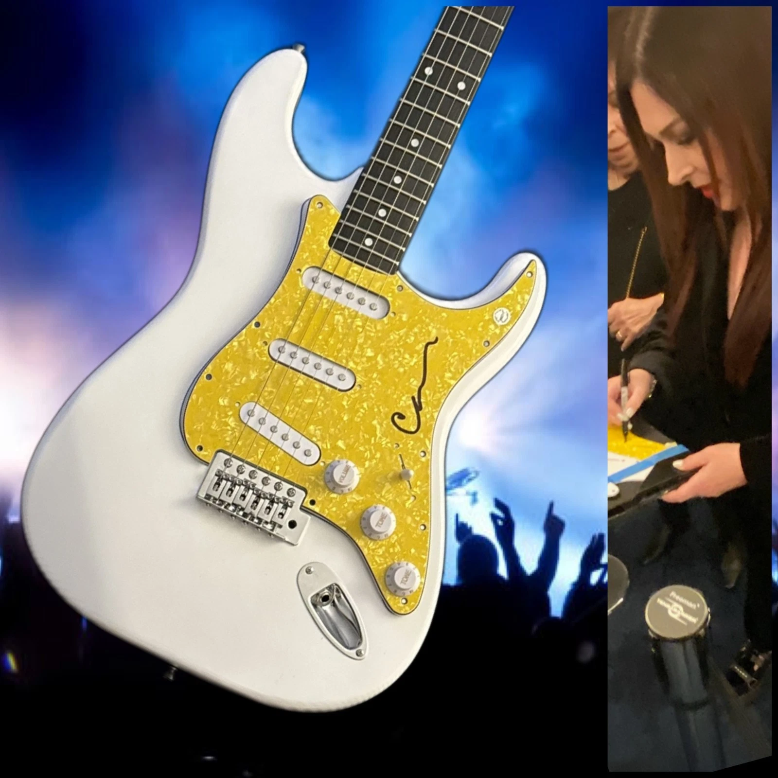 GFA Wilson Phillips Star  * CARNIE WILSON *  Signed Electric Guitar PROOF COA