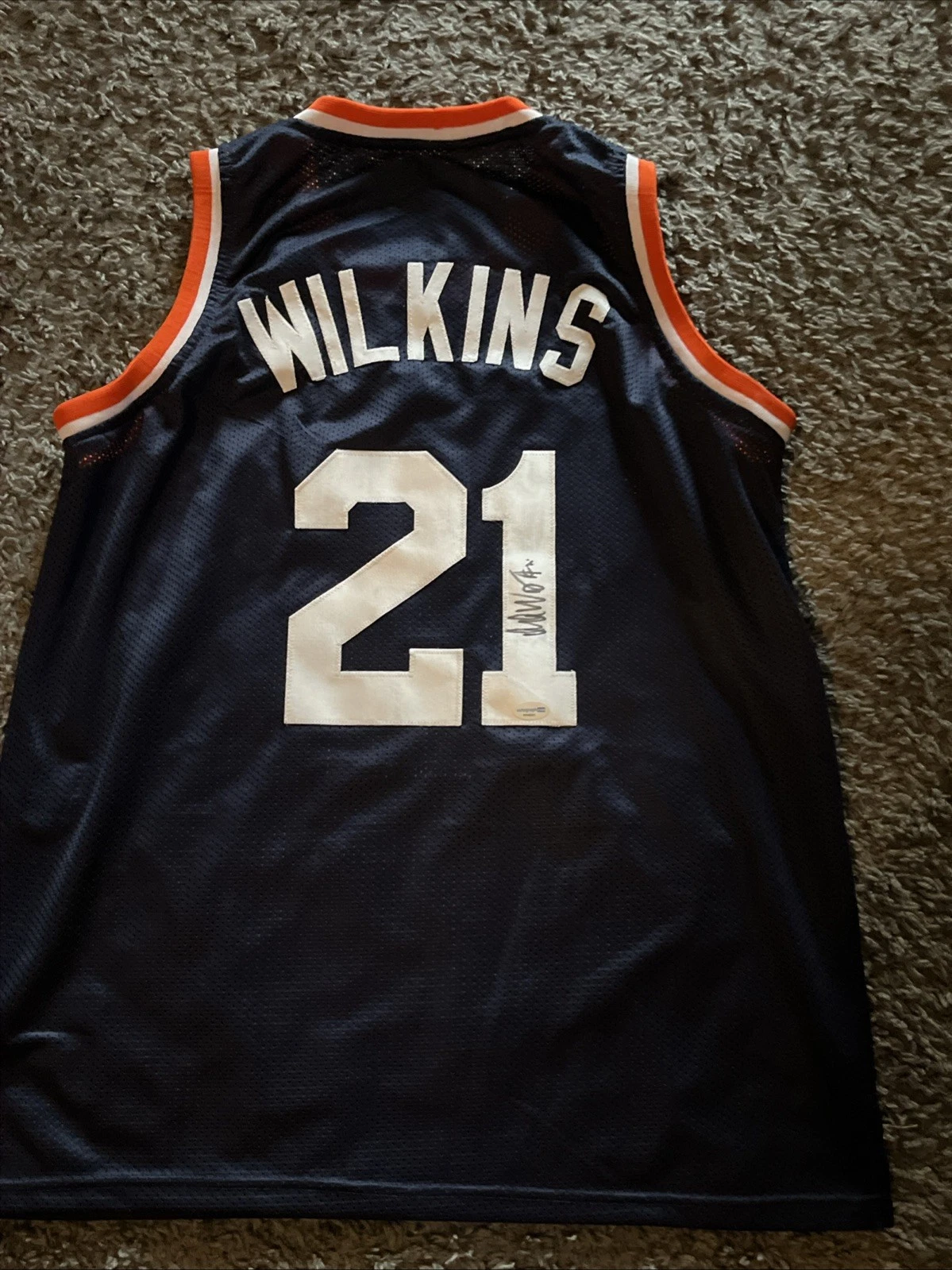 VIRGINIA CAVALIERS-ISAIAH WILKINS SIGNED AUTOGRAPH CUSTOM JERSEY ACOA ACC DPOY