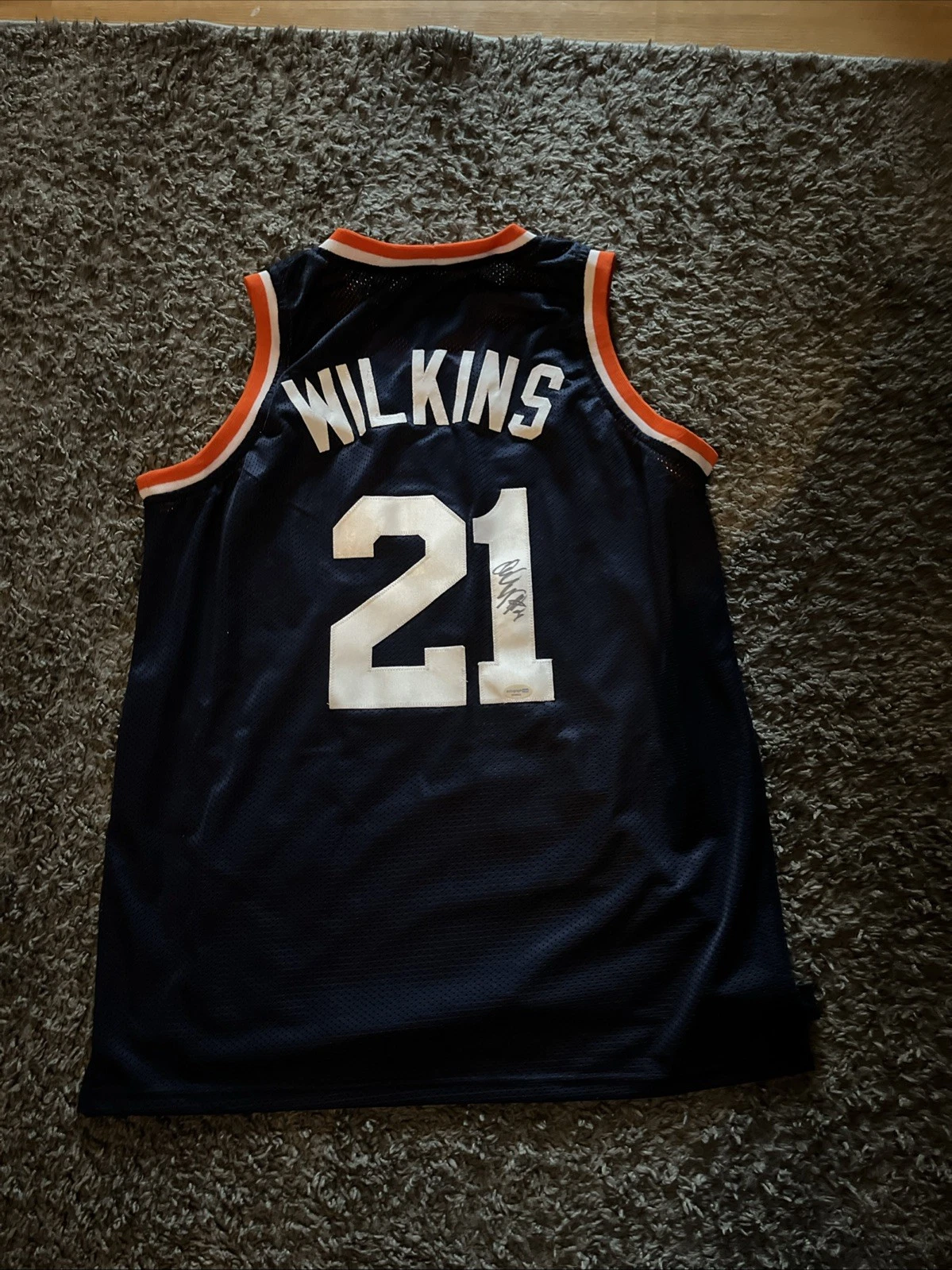 VIRGINIA CAVALIERS-ISAIAH WILKINS SIGNED AUTOGRAPH CUSTOM JERSEY ACOA ACC DPOY