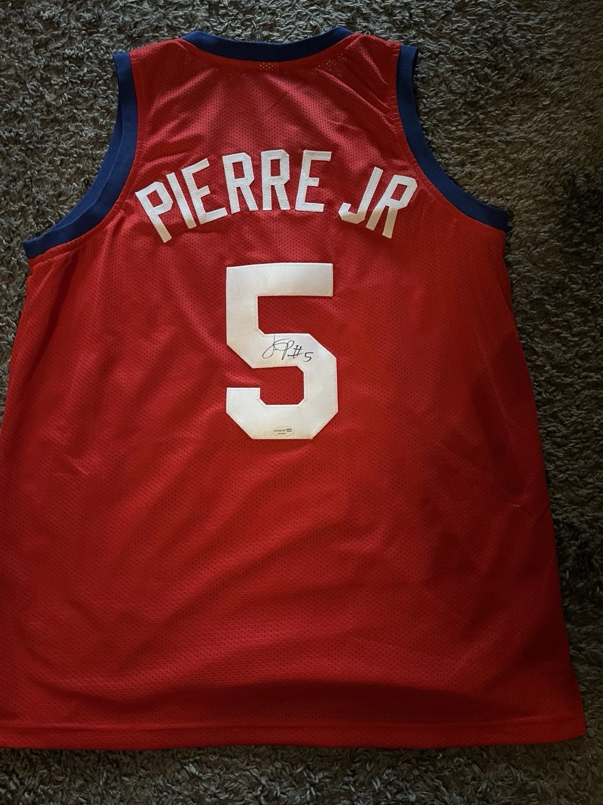 SMU MUSTANGS-JARON PIERRE JR SIGNED AUTOGRAPH JERSEY ACOA COA 1st Team All Conf