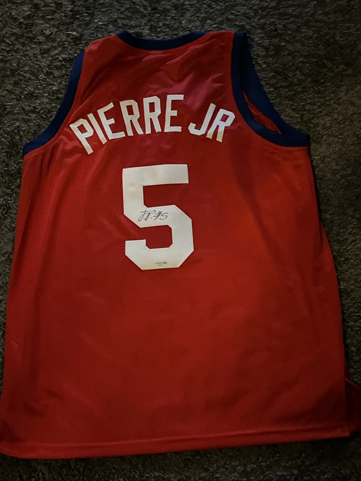 SMU MUSTANGS-JARON PIERRE JR SIGNED AUTOGRAPH JERSEY ACOA COA 1st Team All Conf