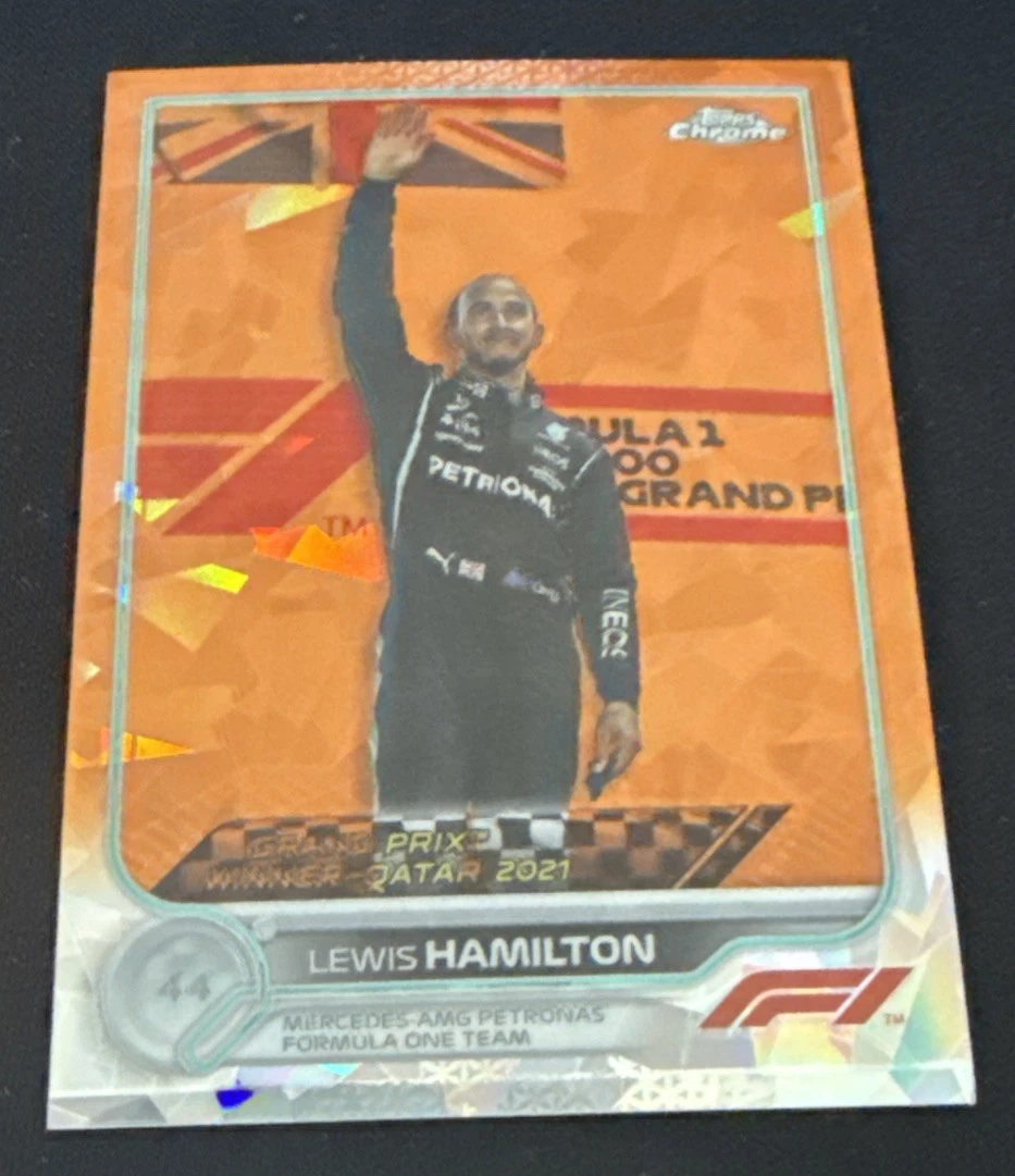 2022 Topps Chrome F1 Sapphire - Lewis Hamilton #170 - Orange /25