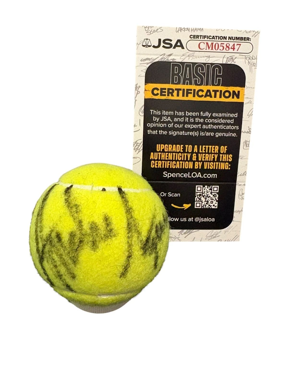 Andre Agassi Signed Autograph US Open Official Tennis Ball Authentic JSA COA