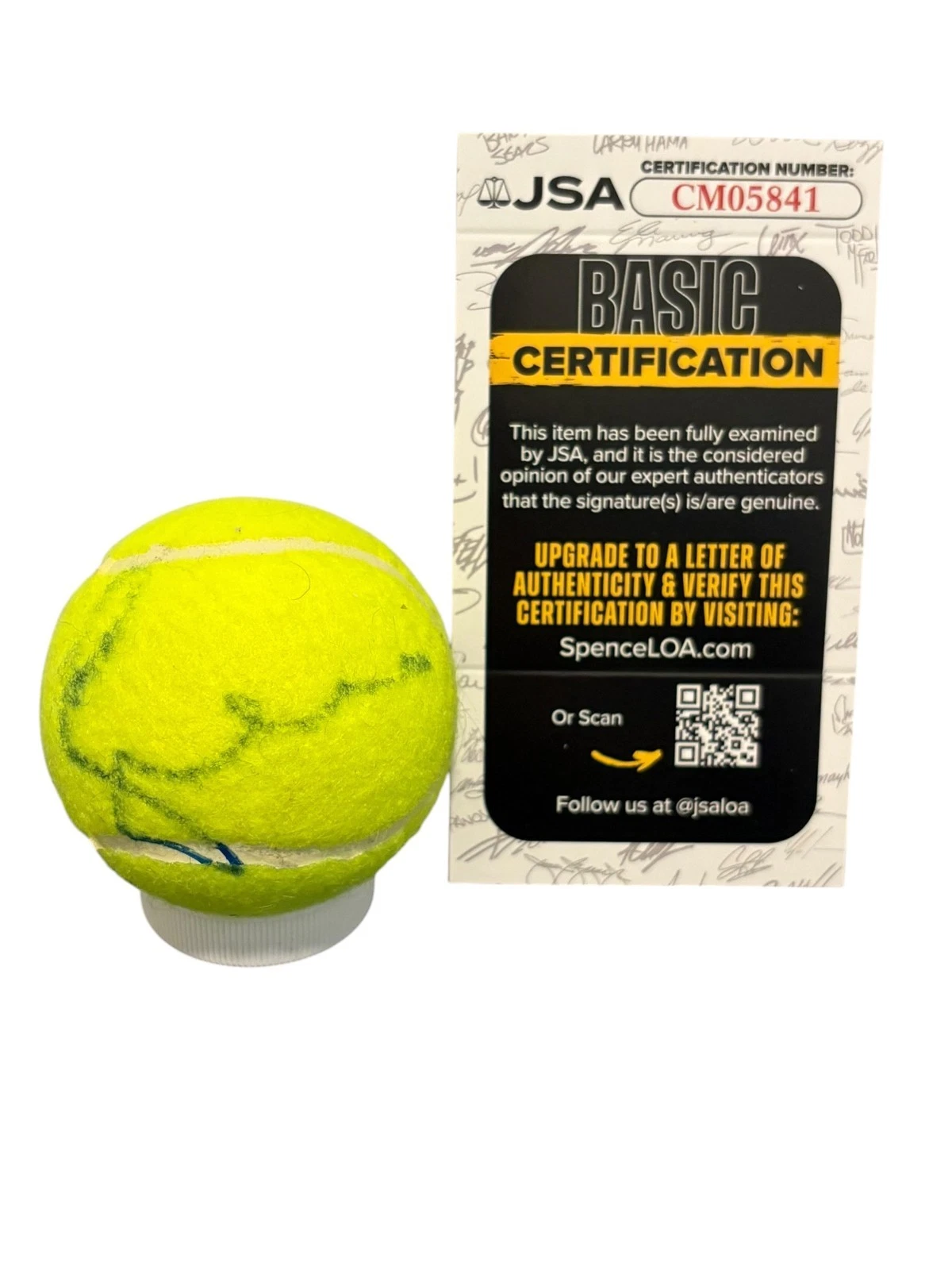 Serena Williams Signed Autograph Tennis Ball Authentic US Open Wimbledon JSA COA
