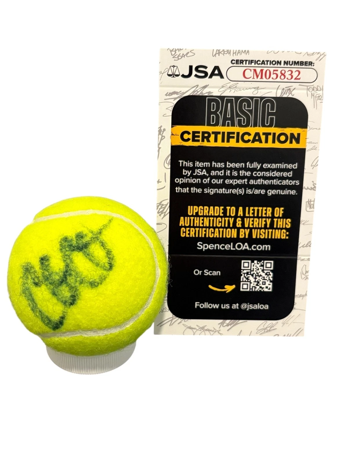 Coco Gauff Signed Autograph Tennis Ball Authentic US Open Wimbledon JSA COA