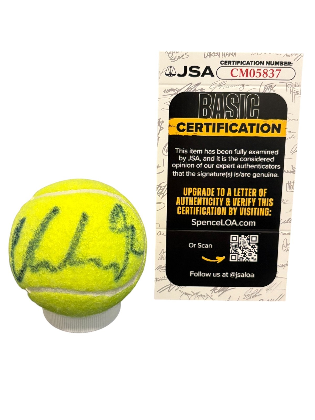 Caroline Wozniacki Signed Autograph Penn Tennis Ball US Open Authentic JSA COA