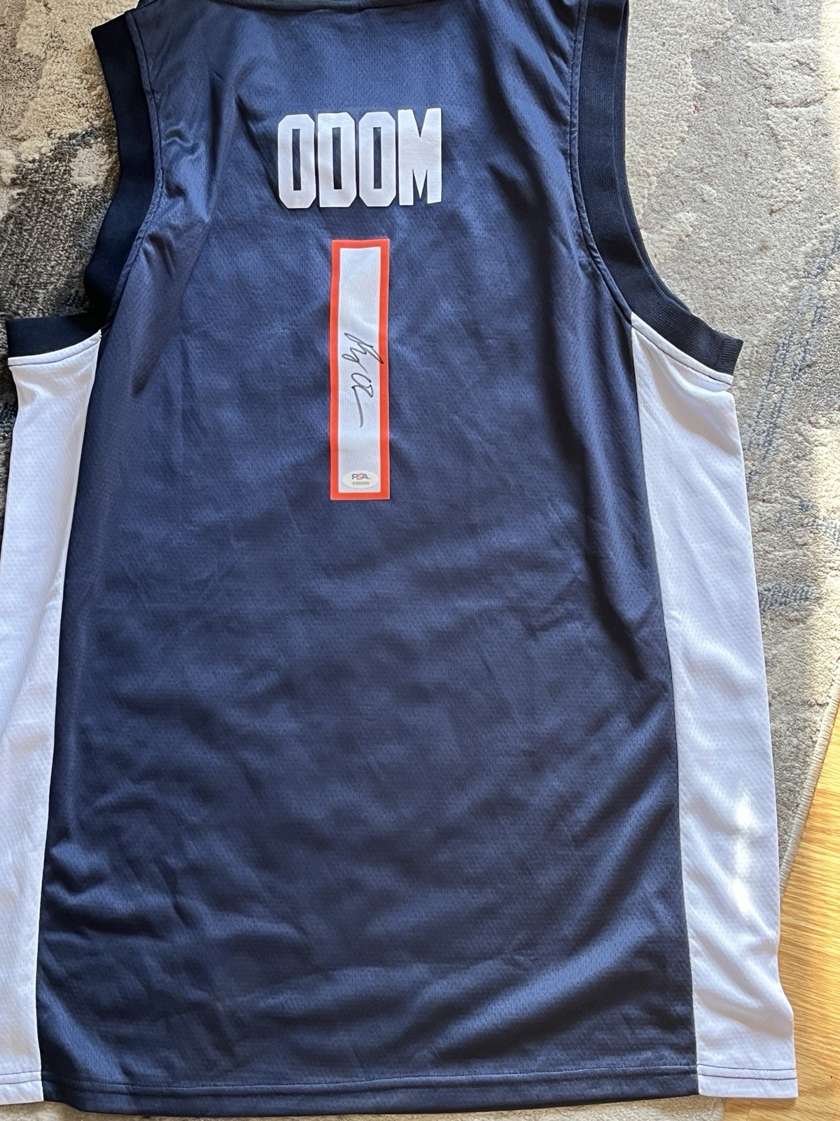 VIRGINIA CAVALIERS- RYAN ODOM SIGNED AUTOGRAPHED JERSEY PSA COA HEAD COACH 🏀