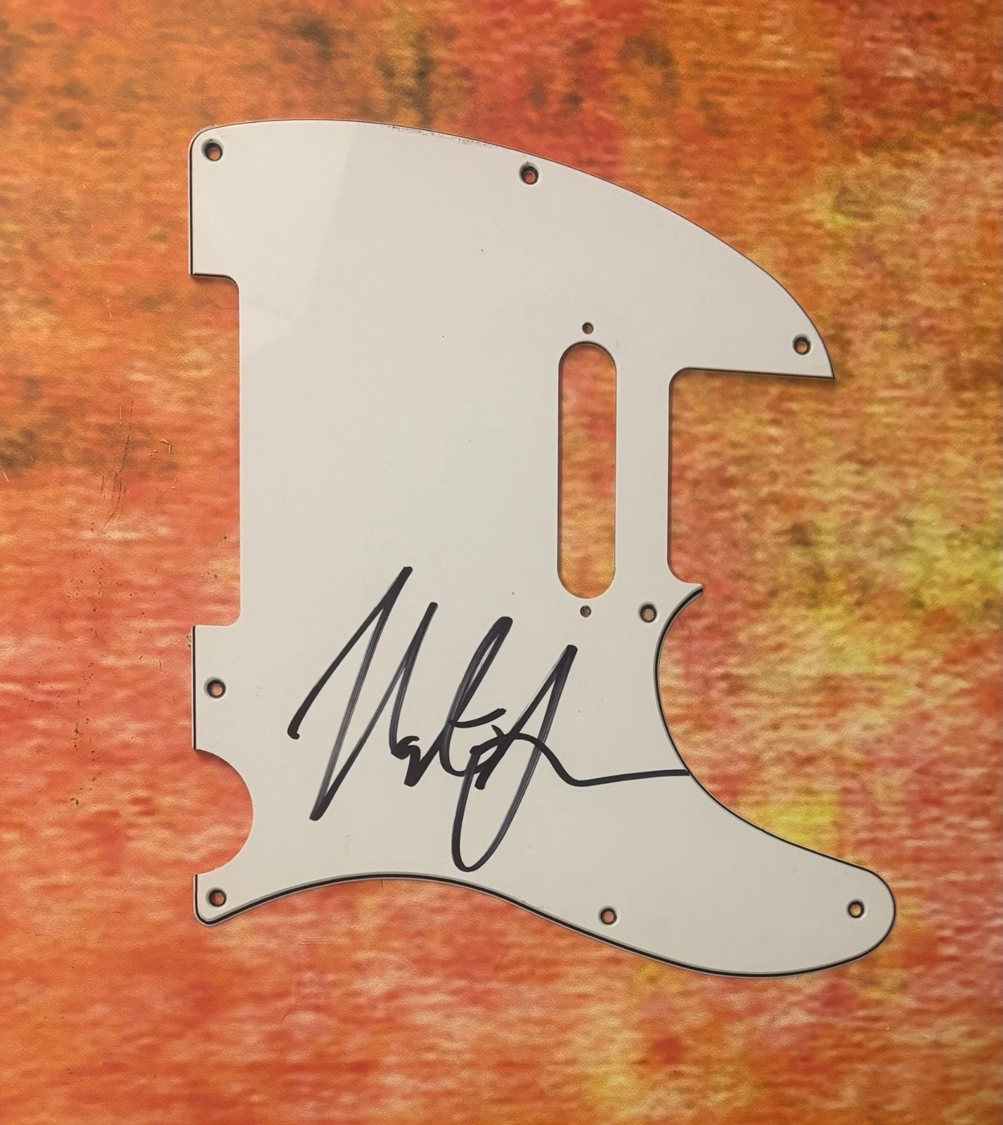 GFA World On Fire Country Star  * NATE SMITH *  Signed Electric Pickguard COA