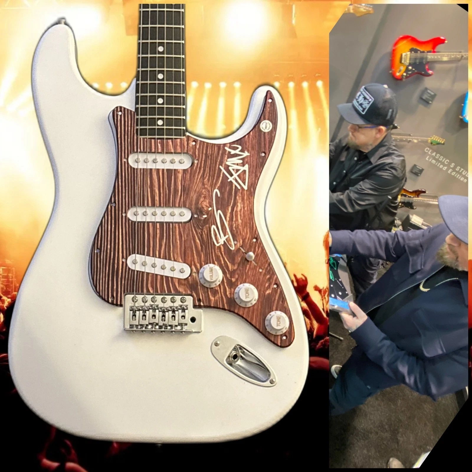 GFA Joel & Benji Madden Band * GOOD CHARLOTTE * Signed Electric Guitar PROOF COA