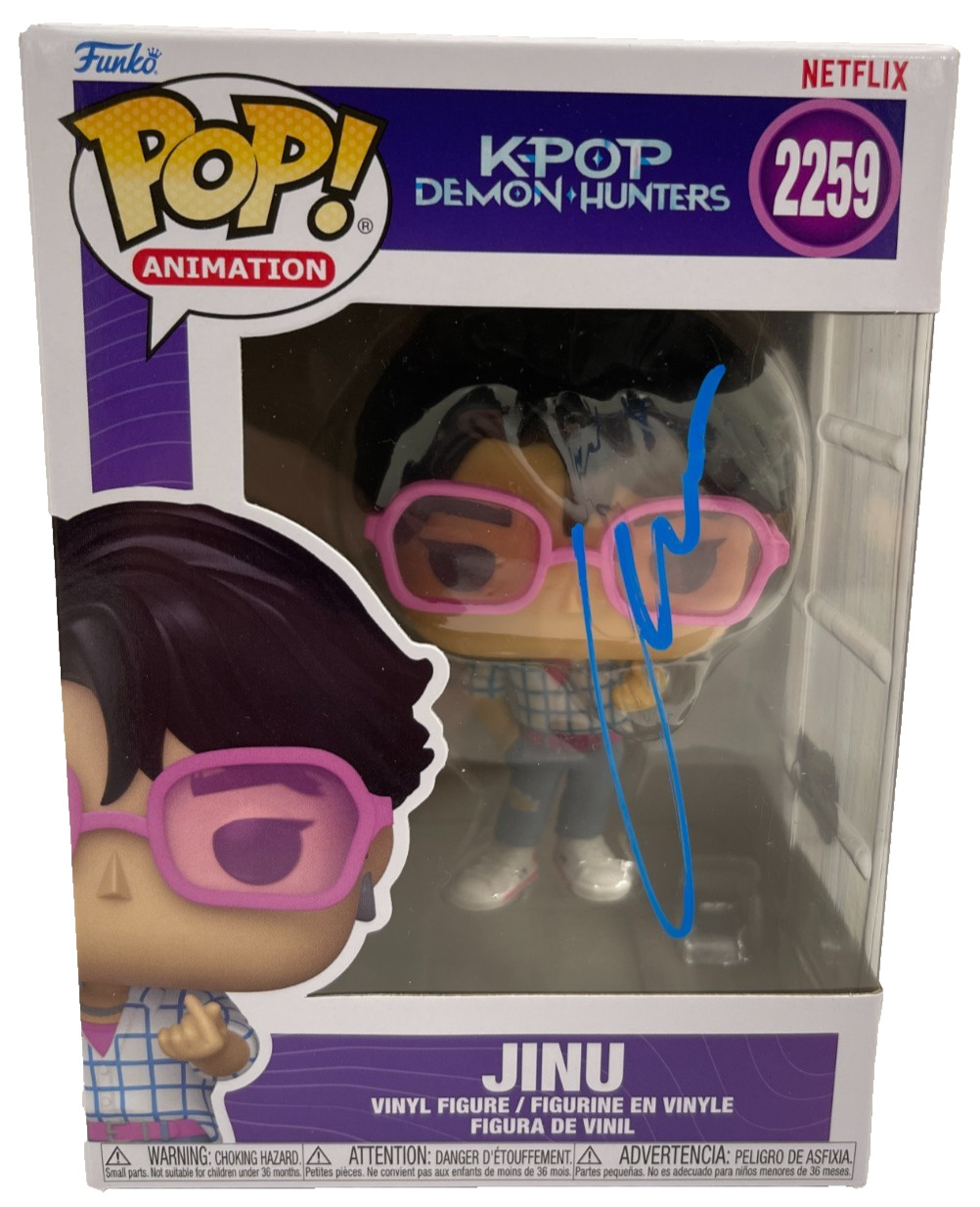 Ahn Hyo-Seop Signed Jinu Funko Inscription K Pop Demon Hunters Autograph Beckett
