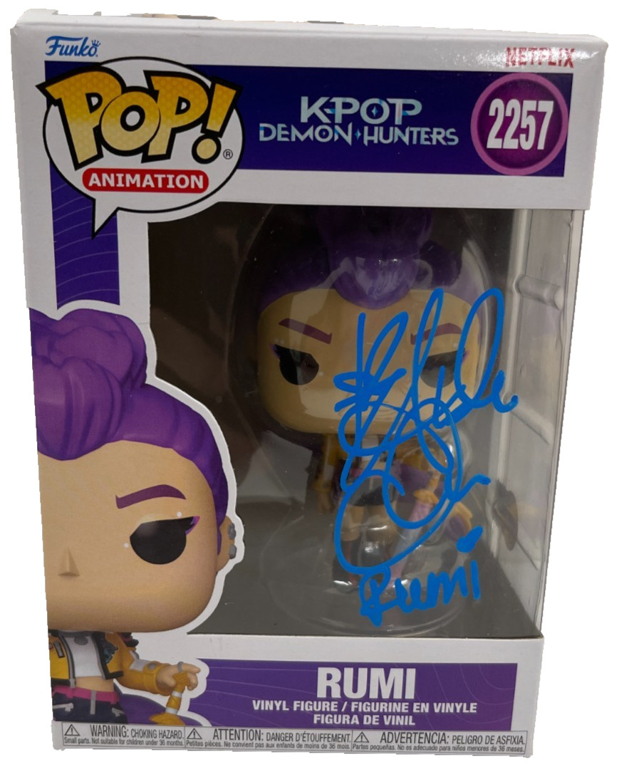 Arden Cho Signed Rumi Funko Inscription K Pop Demon Hunters Autograph Beckett