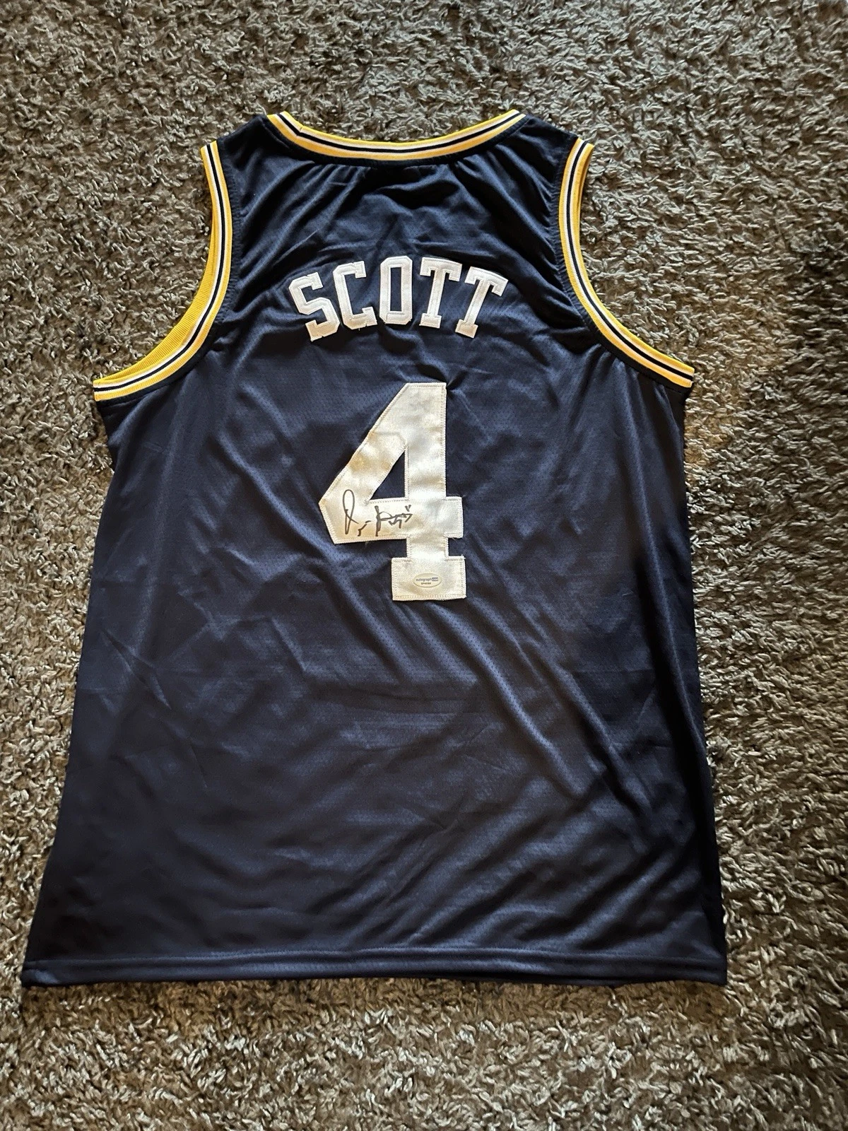 GEORGIA TECH YELLOW JACKETS DENNIS SCOTT SIGNED AUTOGRAPH JERSEY ACOA NBA ALL RC