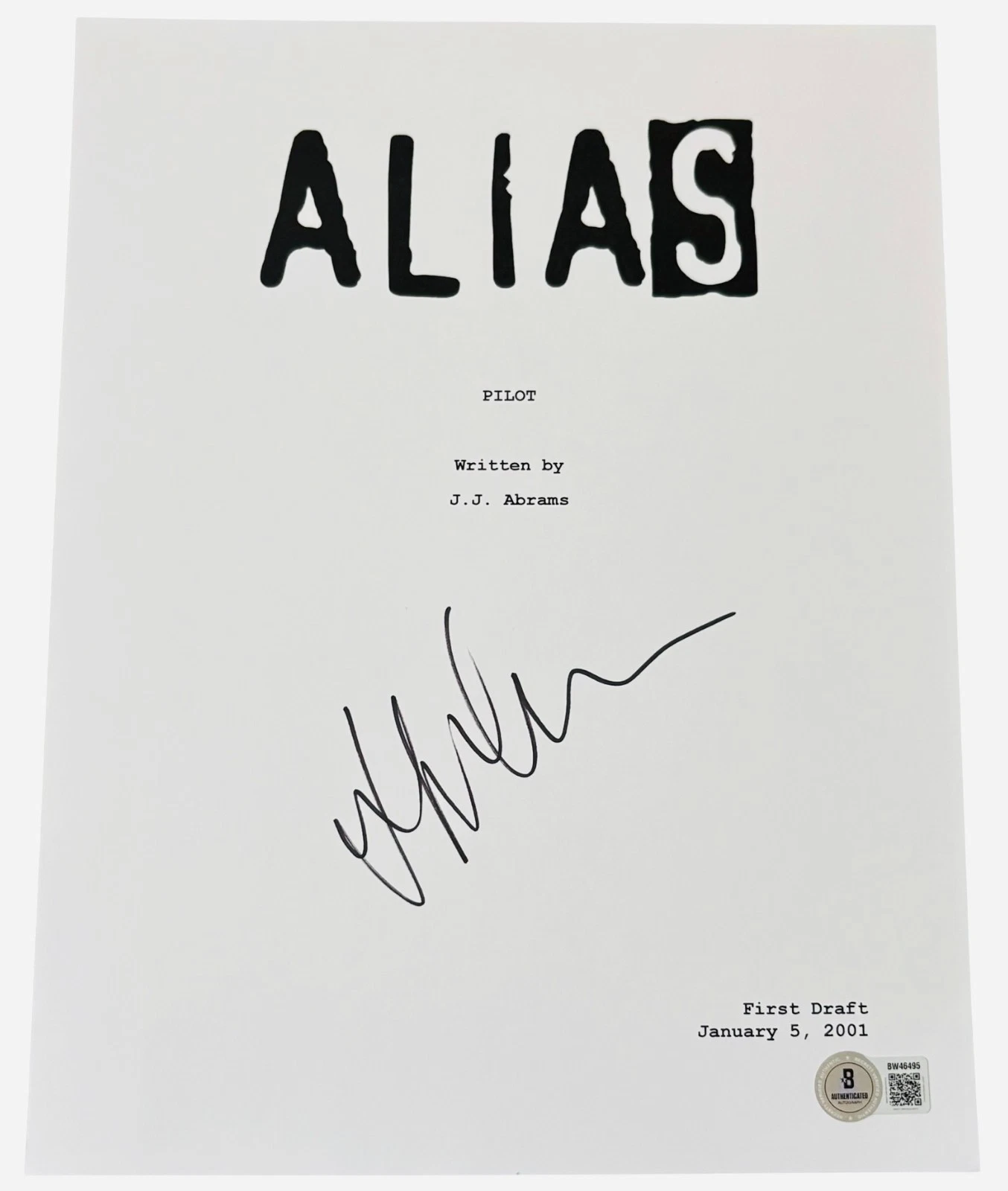 Jennifer Garner Signed Autograph Alias Pilot Full TV Episode Script Beckett BAS
