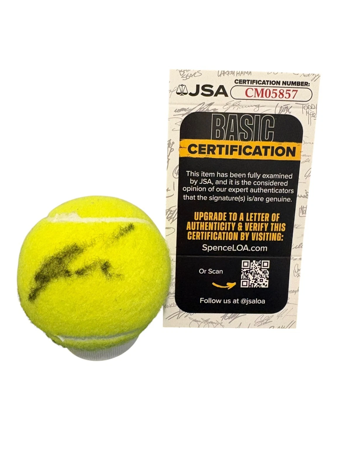 Joao Fonseca Signed Autograph US Open Official Tennis Ball Authentic JSA COA