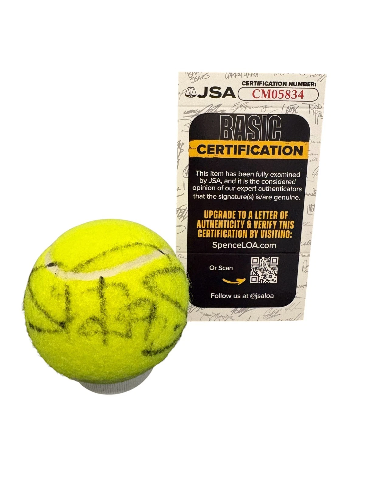 Stefanos Tsitsipas Signed Autograph Penn Official Tennis Ball Authentic JSA COA