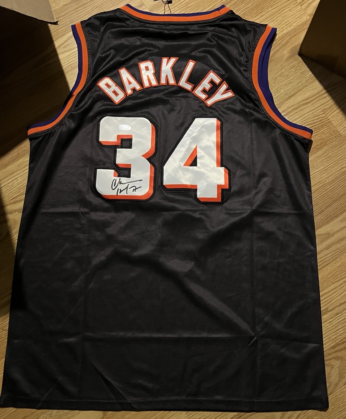 PHOENIX SUNS-CHARLES BARKLEY SIGNED AUTOGRAPH JERSEY XL PSA COA HOF ALL STAR