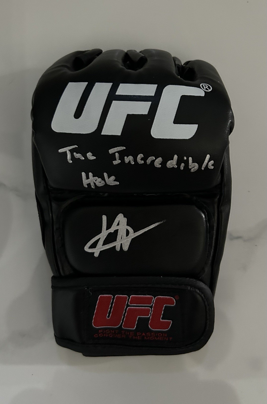Joshua Josh Hokit Signed Autographed UFC Glove MMA FIGHTER Inscription JSA