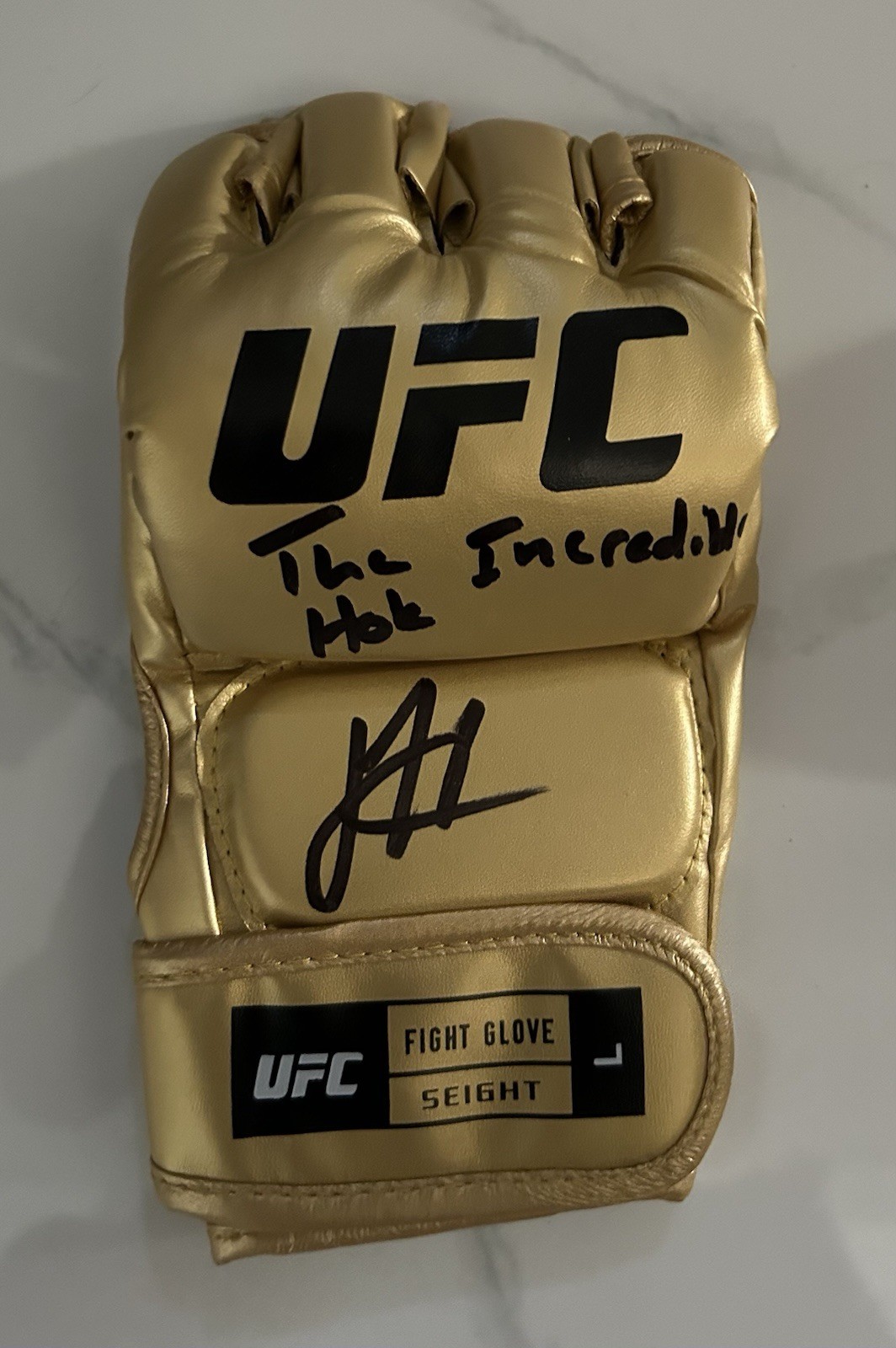Joshua Josh Hokit Signed Autographed UFC Glove MMA FIGHTER Inscription JSA