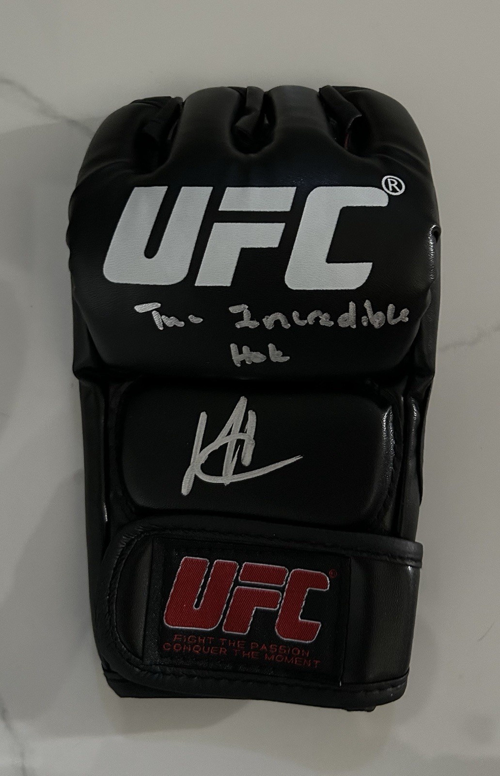 Joshua Josh Hokit Signed Autographed UFC Glove MMA FIGHTER Inscription JSA