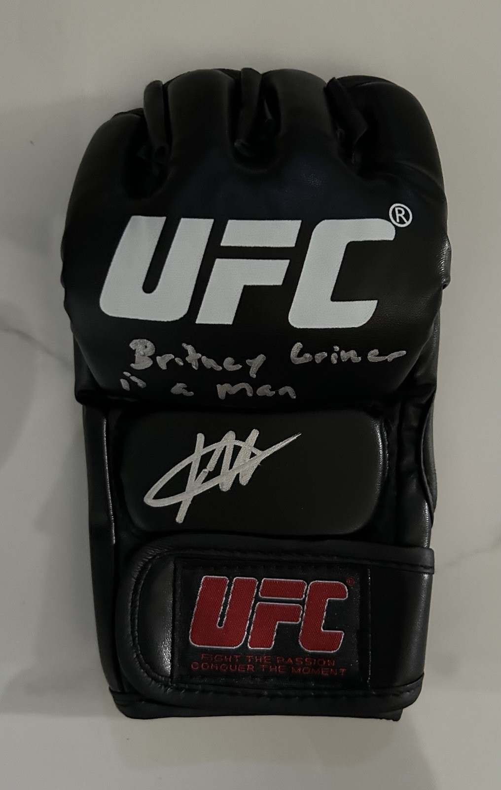 Joshua Josh Hokit Signed Autographed UFC Glove MMA FIGHTER Inscription JSA