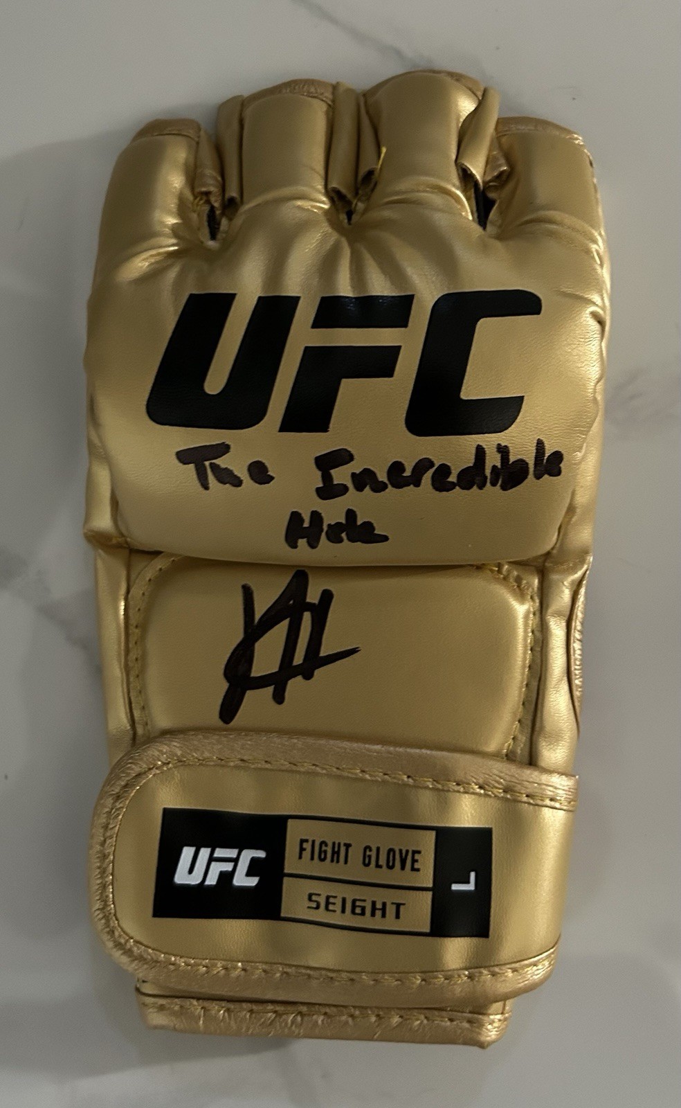 Joshua Josh Hokit Signed Autographed UFC Glove MMA FIGHTER Inscription JSA