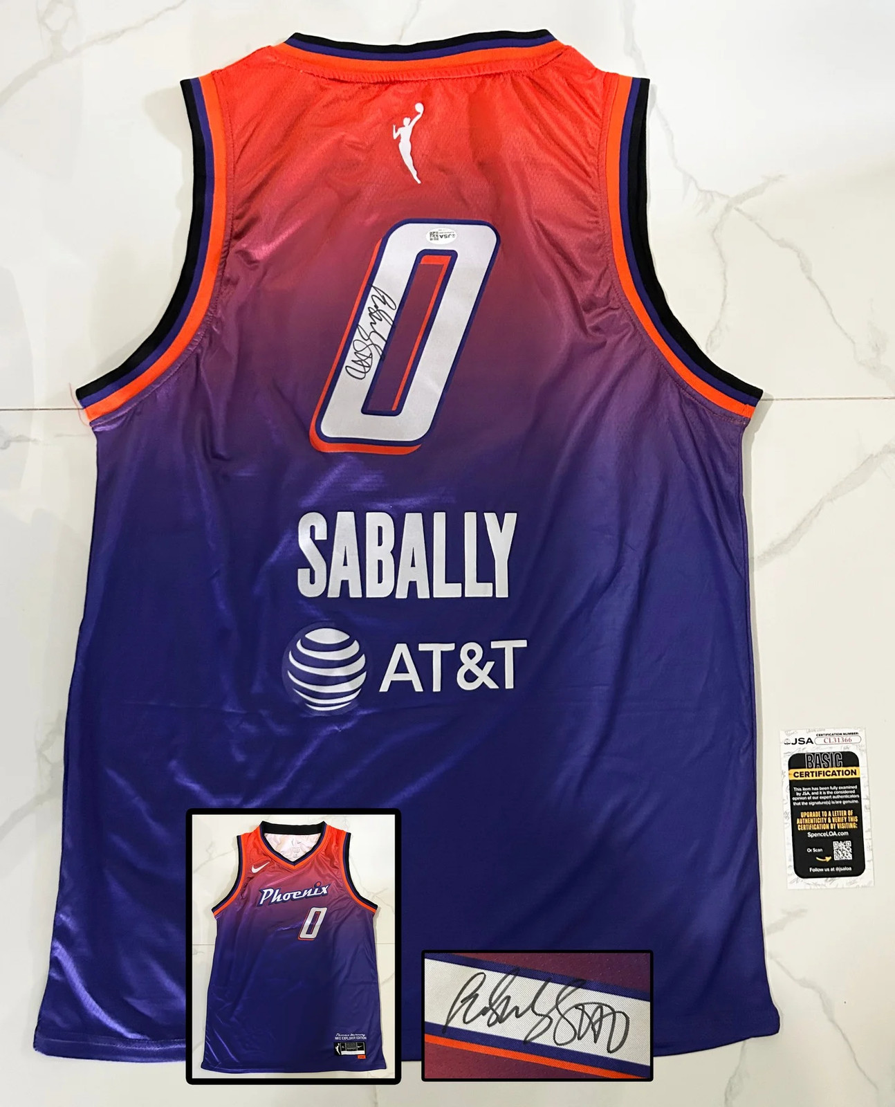 Satou Sabally Signed Jersey Phoenix Mercury JSA COA
