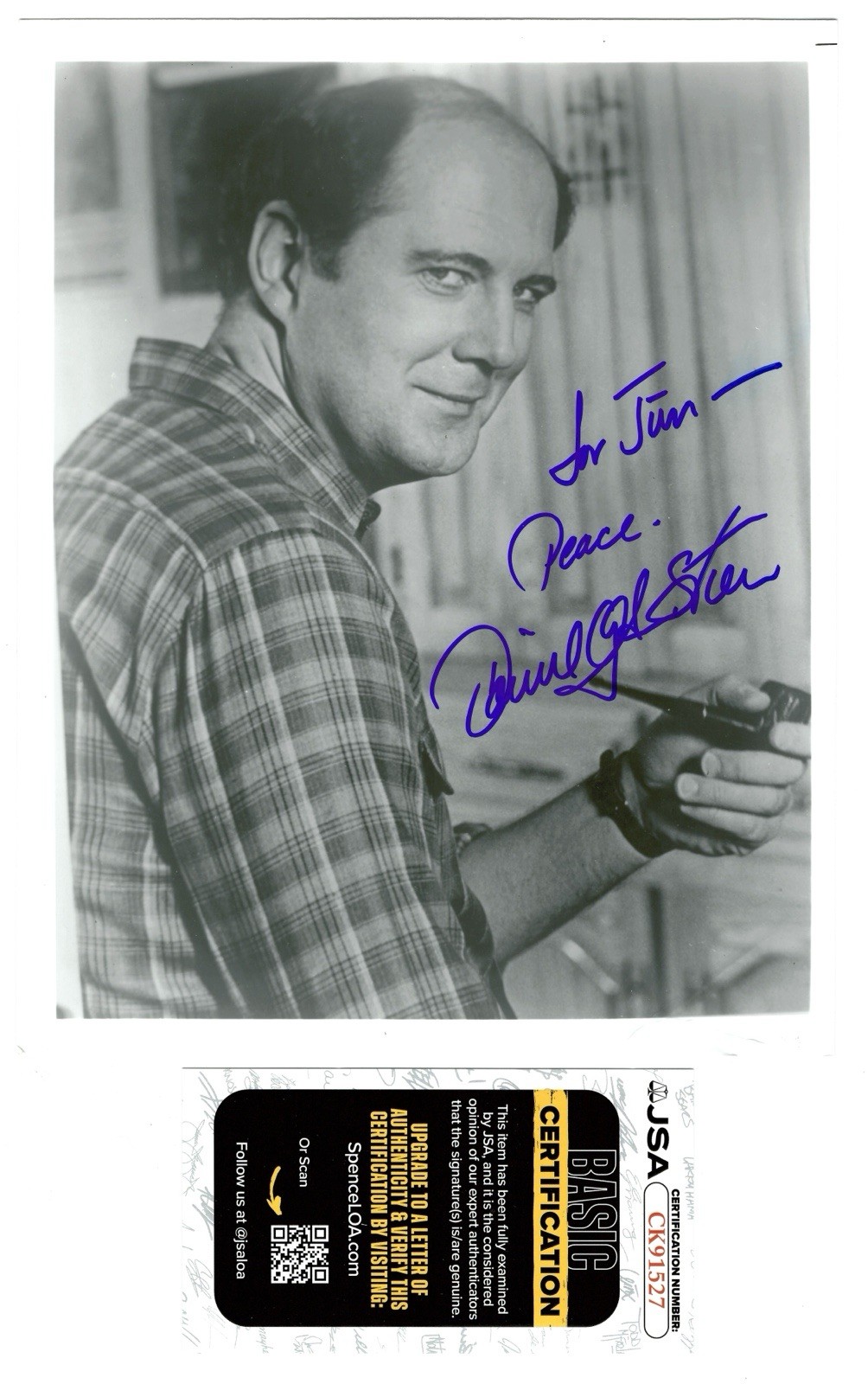 David Ogden Stiers Signed Autographed MASH M*A*S*H 8x10 Photo JSA Cert